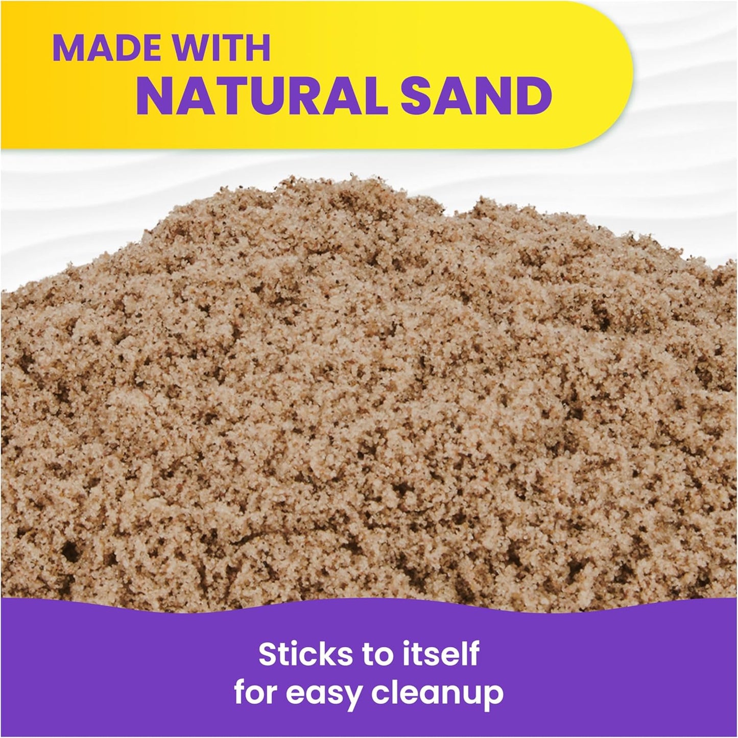 HotKinetic Sand 3.25lb Beach Sand Amazon Exclusive, Sensory Toys, Ages 3+