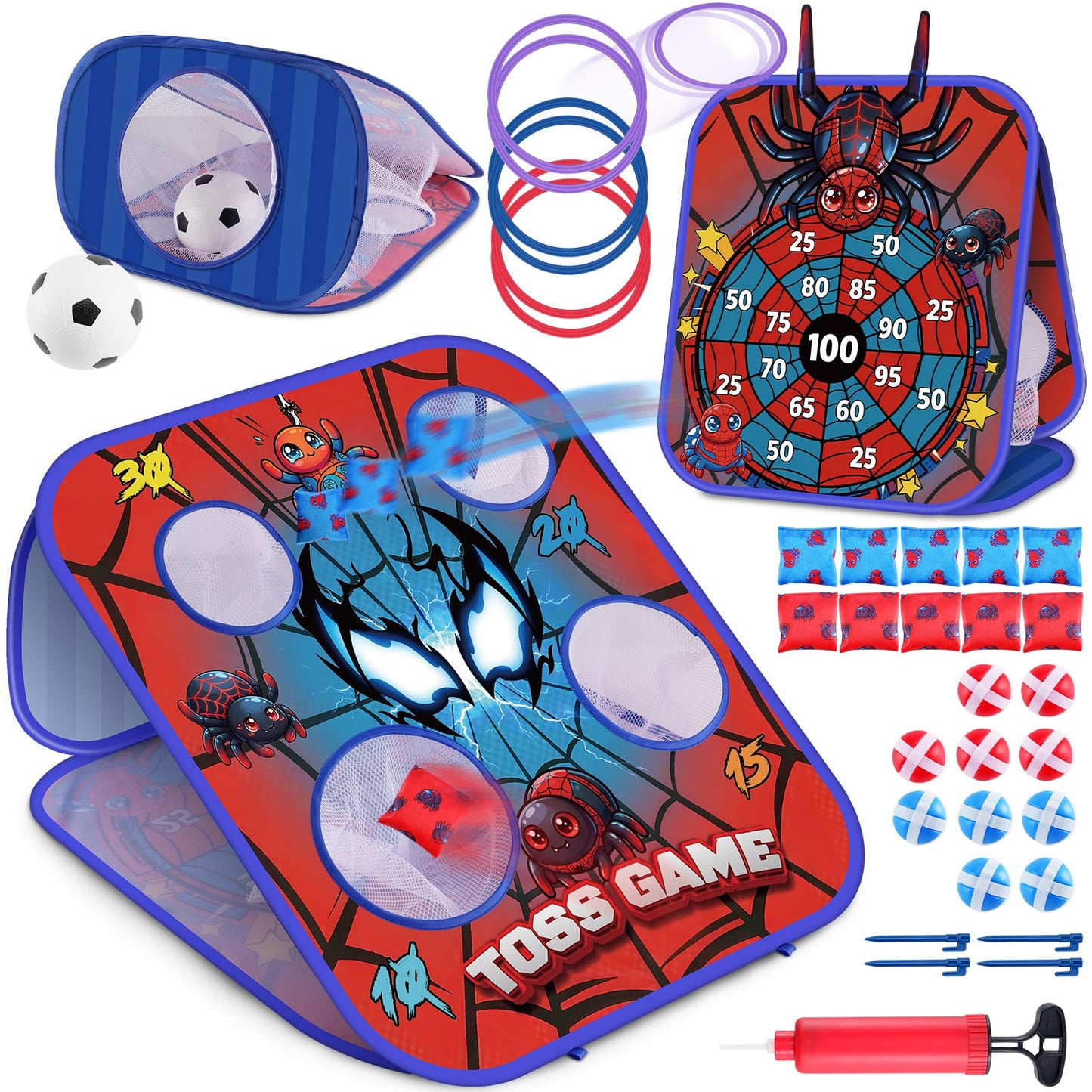 Hot Bean Bag Toss Game for Kids - Cornhole Board Outdoor Toys for Toddlers -Party Activities Carnival Outside Yard Backyard Beach Lawn Games Toy for Kid Boys Girls Age 3 4 5 6 7 8 Year Old Birthday Gifts