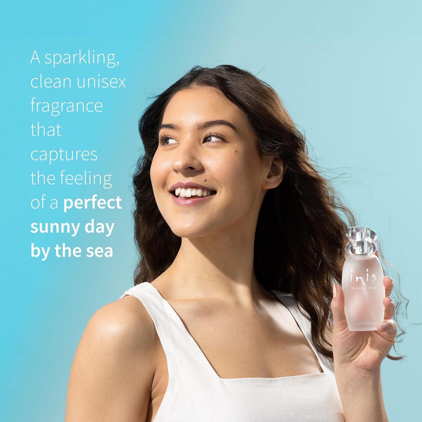 Hot Inis the Energy of the Sea - Cologne for Men and Women, 3.3 fl oz | Large Unisex Perfume for Women and Men, Clean Fresh Aquatic Ocean Fragrance in Frosted Sea Glass Bottle, Mens Cologne Gift