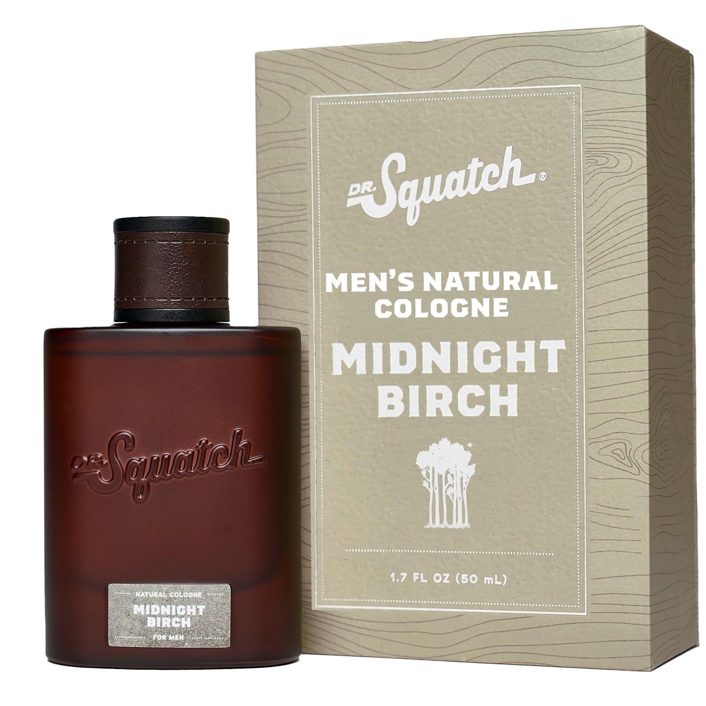 Hot Dr. Squatch Natural Cologne for Men - Mini Cologne Trial Set - Midnight Birch, Rainforest Mist, Glacial Falls, Castaway Cove, Fireside Bourbon (0.17 fl oz, 5-Pack)
