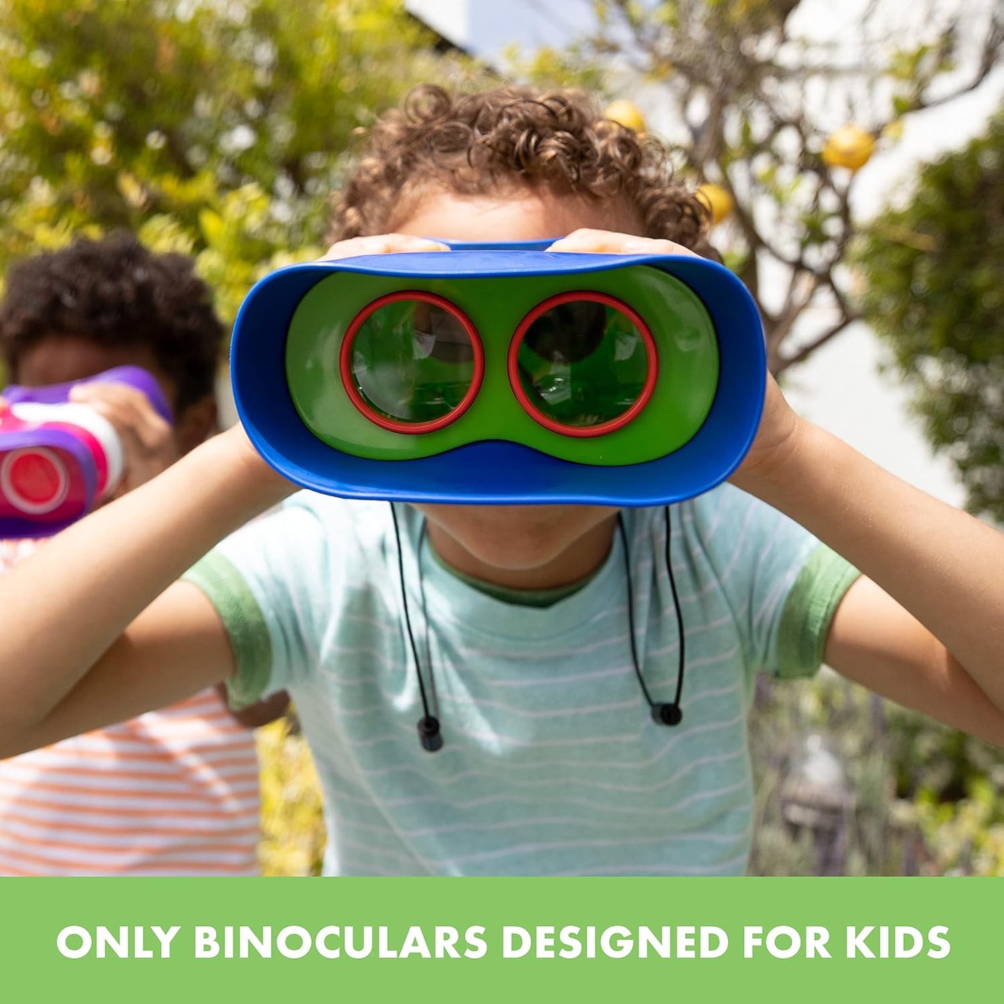 HotEducational Insights GeoSafari Kidnoculars - Toy Binoculars for Kids, Outdoor Toys for Kids Ages 4-8, Toddler Camping and Nature Toys, Lightweight Binoculars with Neck Strap, Bird Watching Gear