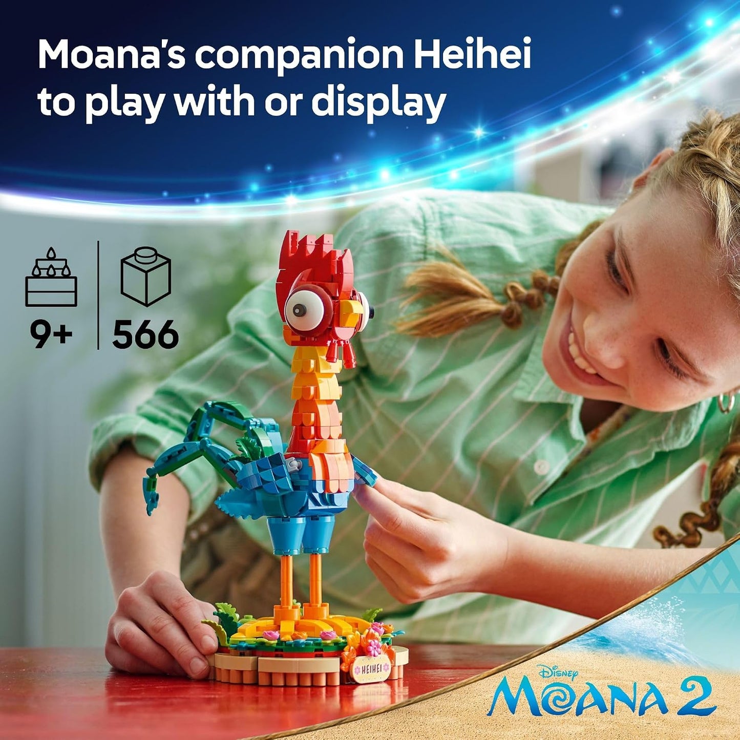 Hot LEGO Disney Moana 2 Heihei - Building Toy for Kids, Girls & Boys, Ages 9+ - Gift for Birthdays - Moana & Disney Toy for Fans - 43272