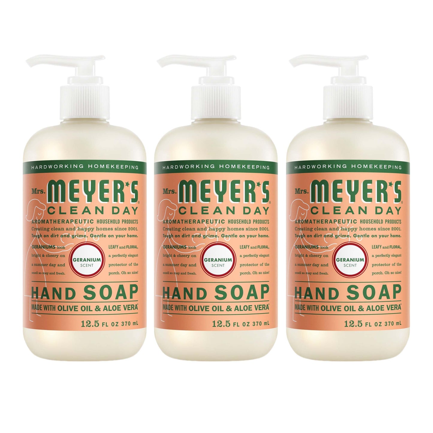 HotMRS. MEYER'S CLEAN DAY Hand Soap, Rain Water Scent, 12.5 Fl Oz Bottle - 3 Pack