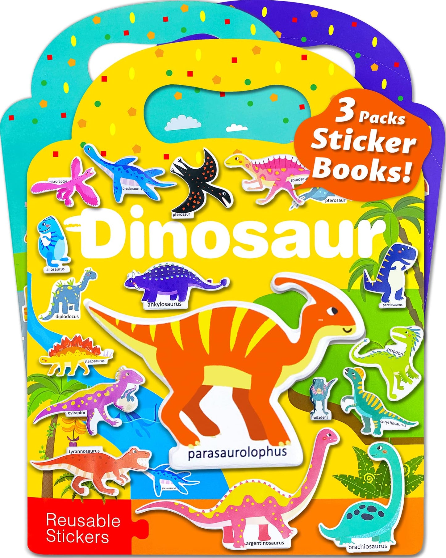 HotWalenced Reusable Sticker Book for Toddlers, Stickers for Kids, Toddler Sticker Book, Toddler Craft Activities, Toddler Travel Toys Boy Girl Birthday Gifts