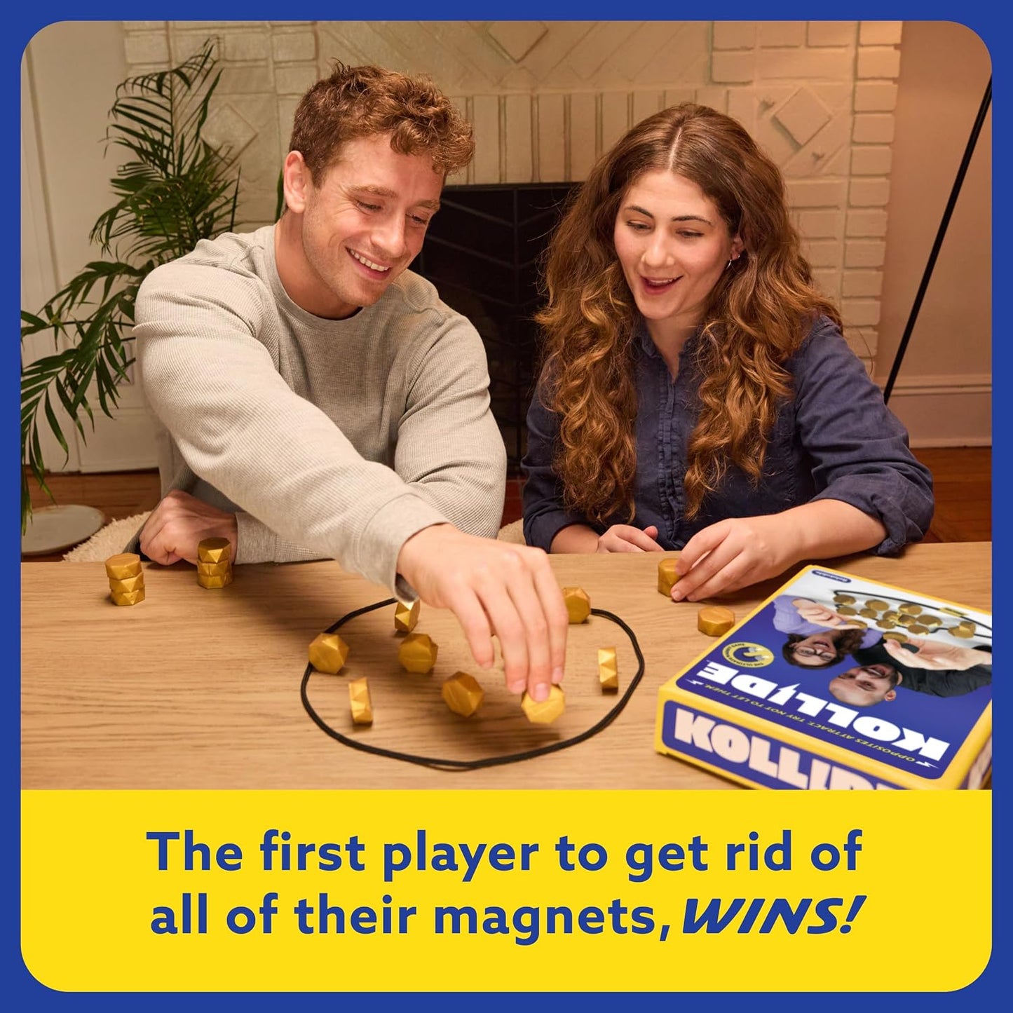 HotKollide by Relatable - Influencer Choice Award 2025 Winner, Exciting Magnetic Game for Family Game Night, Fun Games for Kids - Includes 1 Rope, 20 Magnets, and Instructions