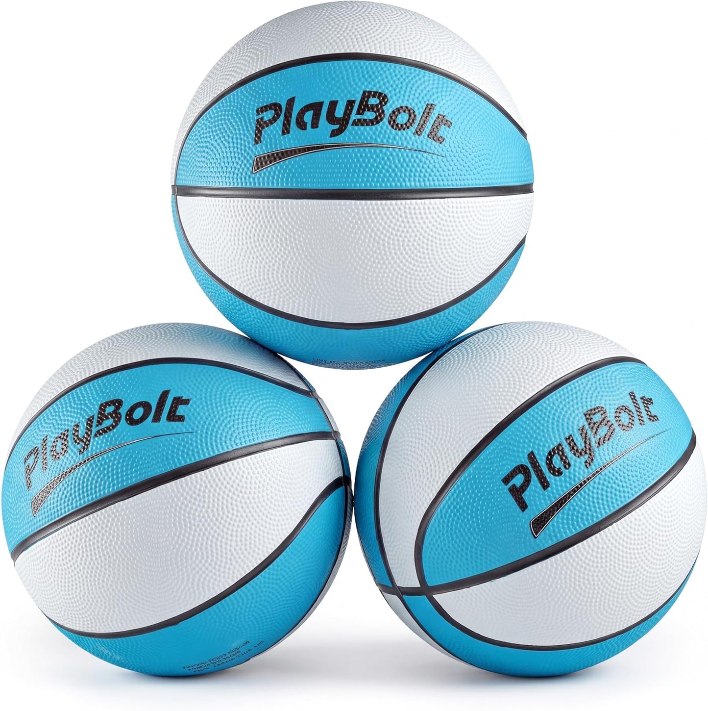 Hot PlayBolt 7-Inch Pool Basketballs (3 Pack) - Waterproof Water Toy Balls - Size 3 Floating Water Basketball for Pool Hoop, Swimming Pool Party Games, Kids & Adults