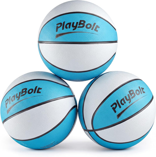 Hot PlayBolt 7-Inch Pool Basketballs (3 Pack) - Waterproof Water Toy Balls - Size 3 Floating Water Basketball for Pool Hoop, Swimming Pool Party Games, Kids & Adults