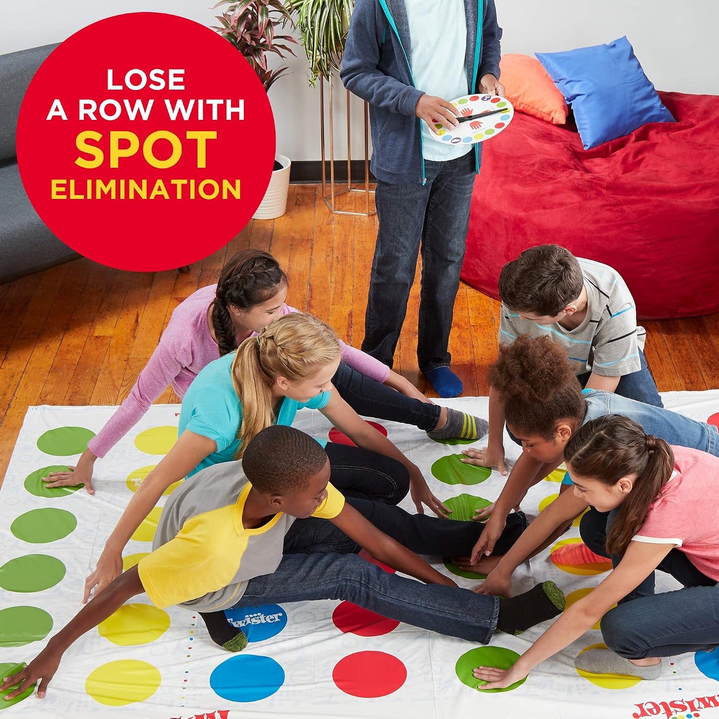 HotHasbro Gaming Twister Ultimate: Bigger Mat, More Colored Spots, Family, Kids Party Game Age 6+; Compatible with Alexa (Amazon Exclusive)
