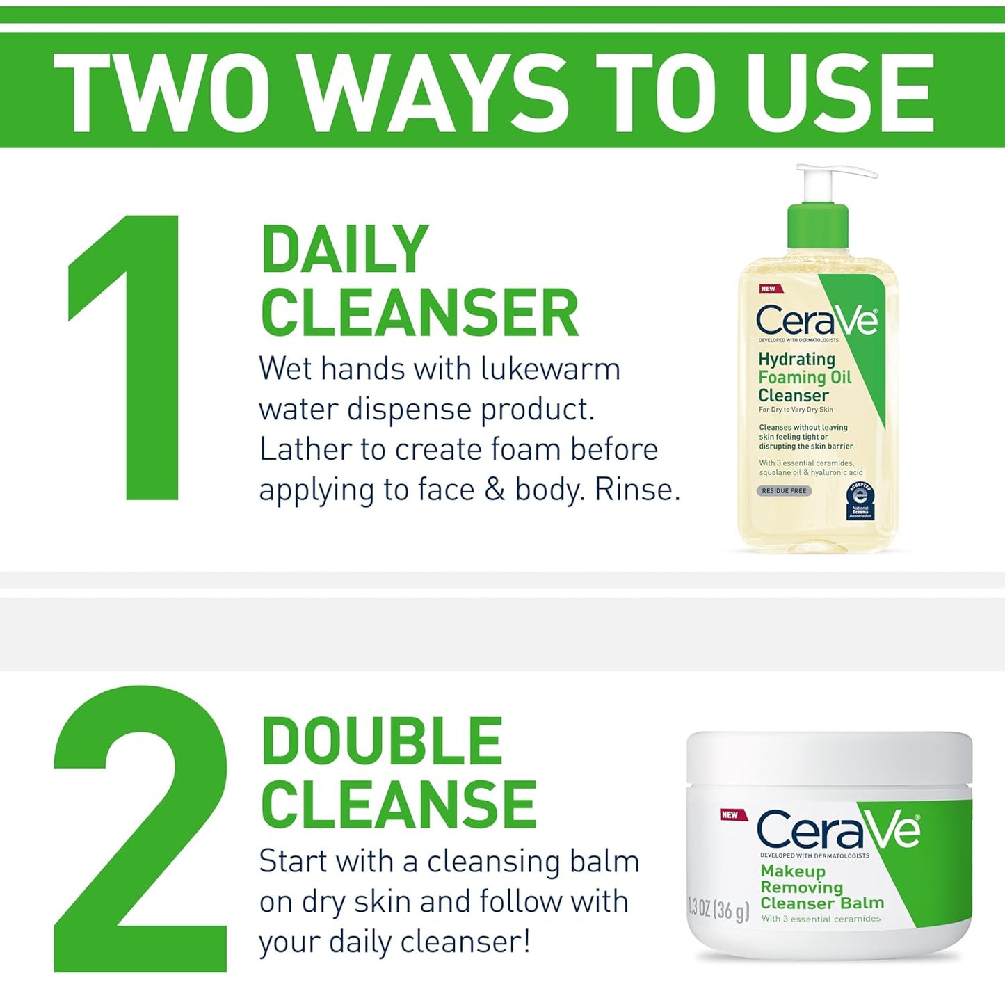 HotCeraVe Hydrating Foaming Oil Facial Cleanser with Hyaluronic Acid, 19oz | Face and body wash with squalane oil and ceramides in a fragrance free, residue free formula for dry to very dry skin.