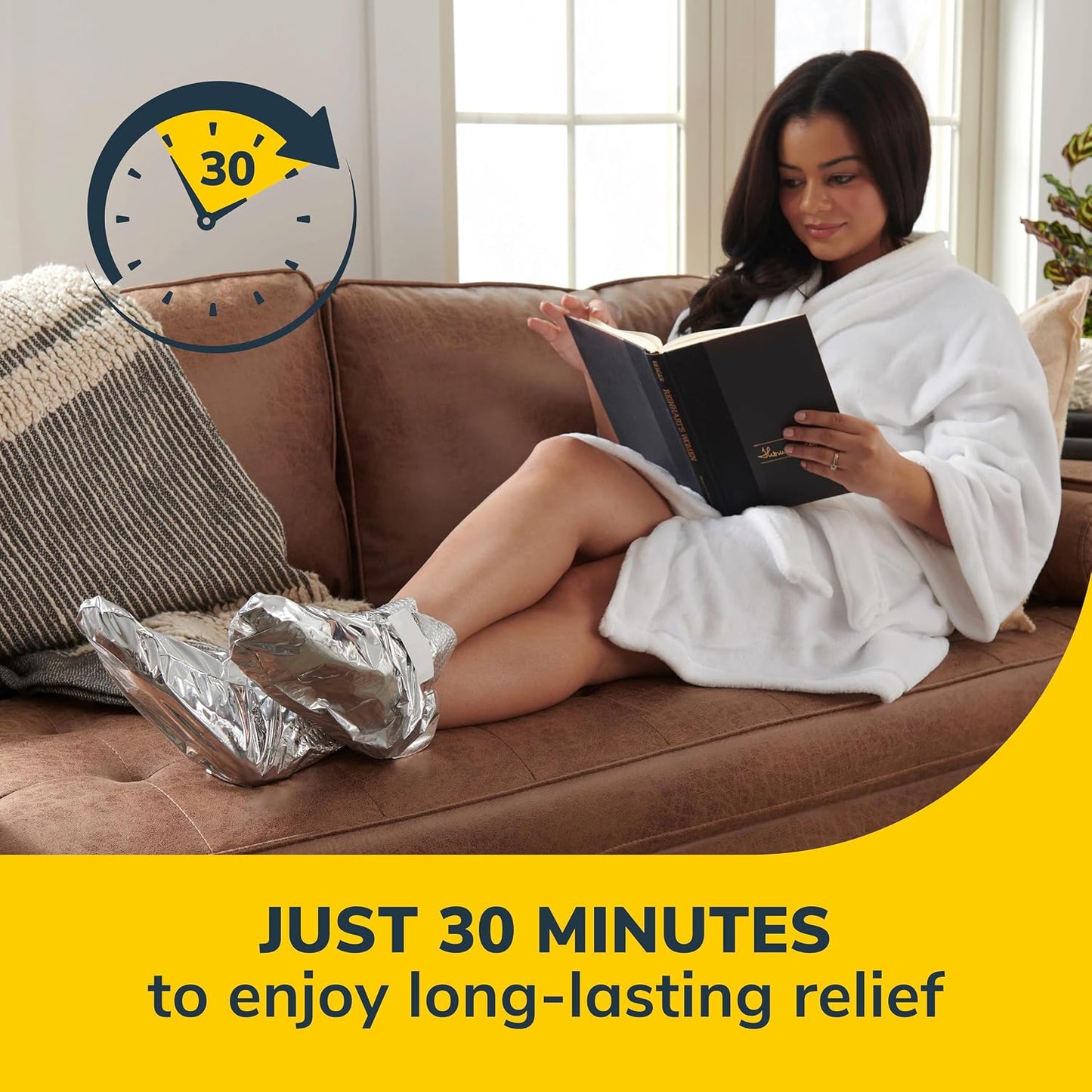 HotDr. Scholl's® Tired, Achy Feet Soothing & Reviving Foot Mask, 3 Pair, Warming Booties