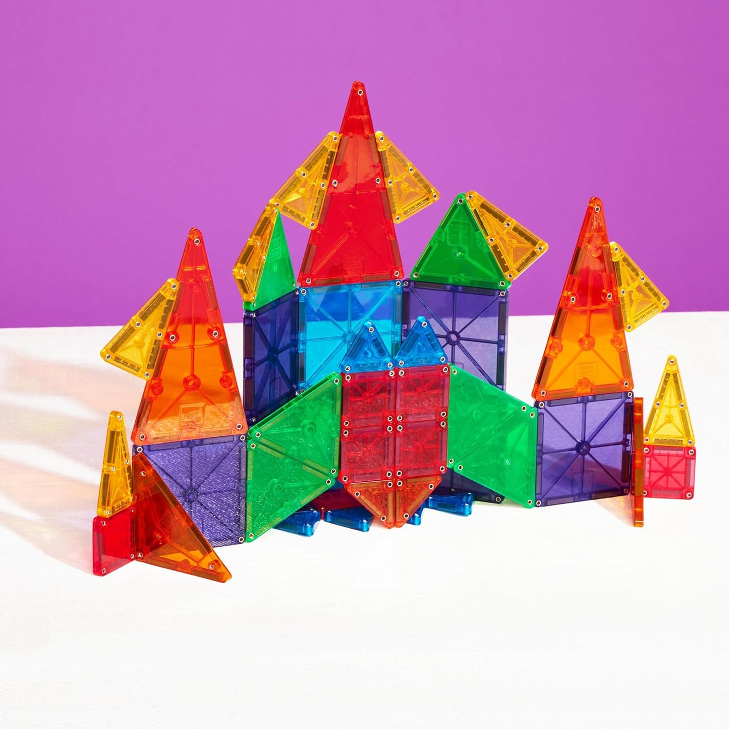 HotMAGNA-TILES® Combo 46-Piece Magnetic Construction Set, The Original Magnetic Building Brand