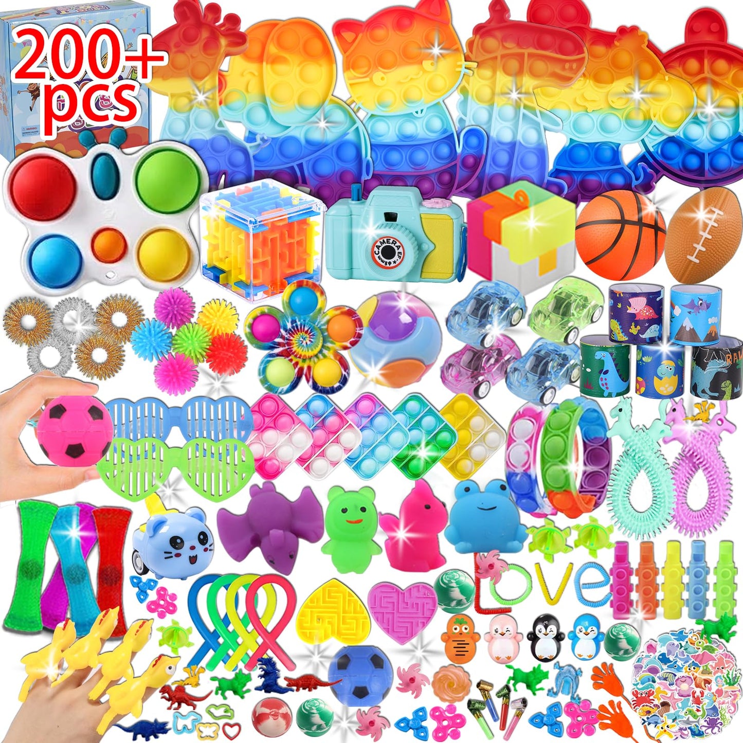 Hot 1000 Pcs Party Favors for Kids, Fidget Toys Bulk, Birthday Gift Toys, Fidgets Stocking Stuffers, Treasure Box Birthday Party, Goodie Bag Stuffers, Carnival Prizes, Pinata Filler Stuffers for Classroom