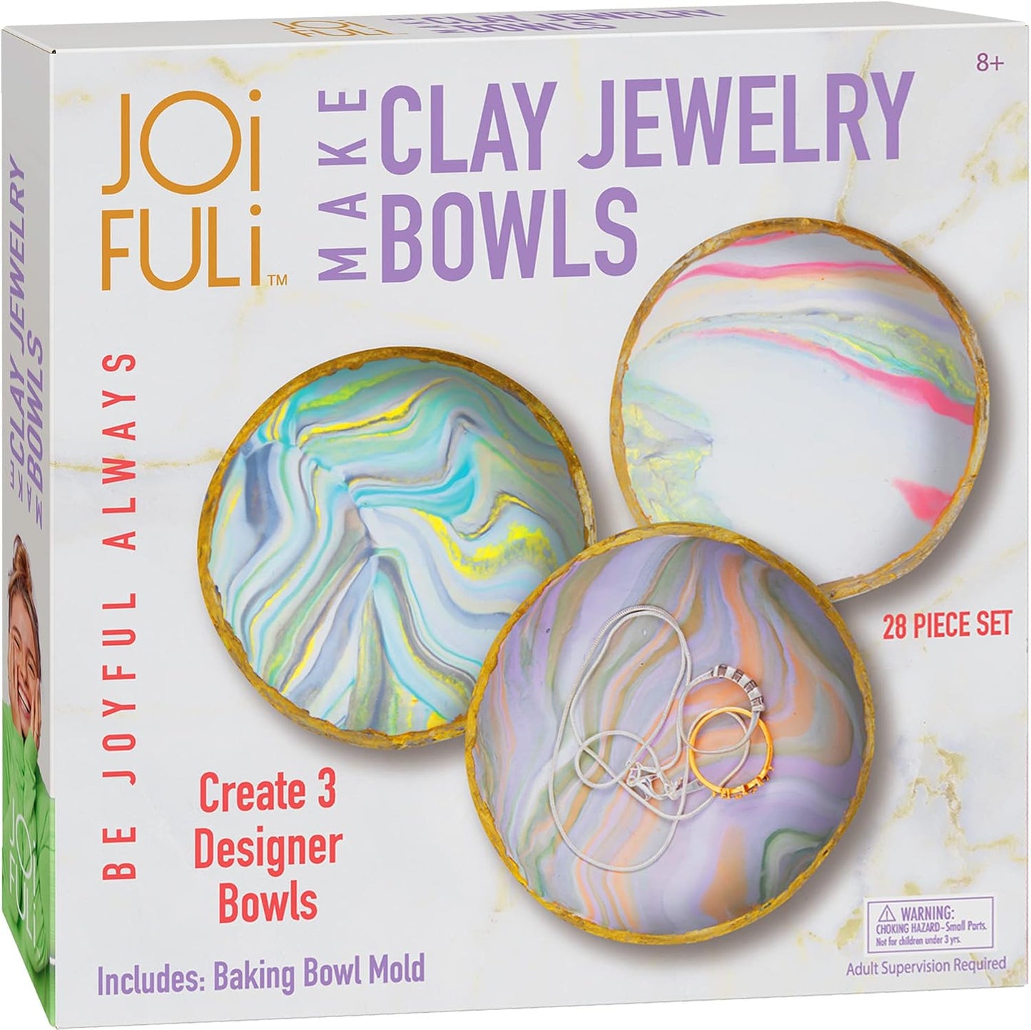 HotJOiFULi Make Your Own Clay Jewelry Bowls Arts and Crafts Kit for Girls Kids Ages 8 9 10 11 12 Years Old