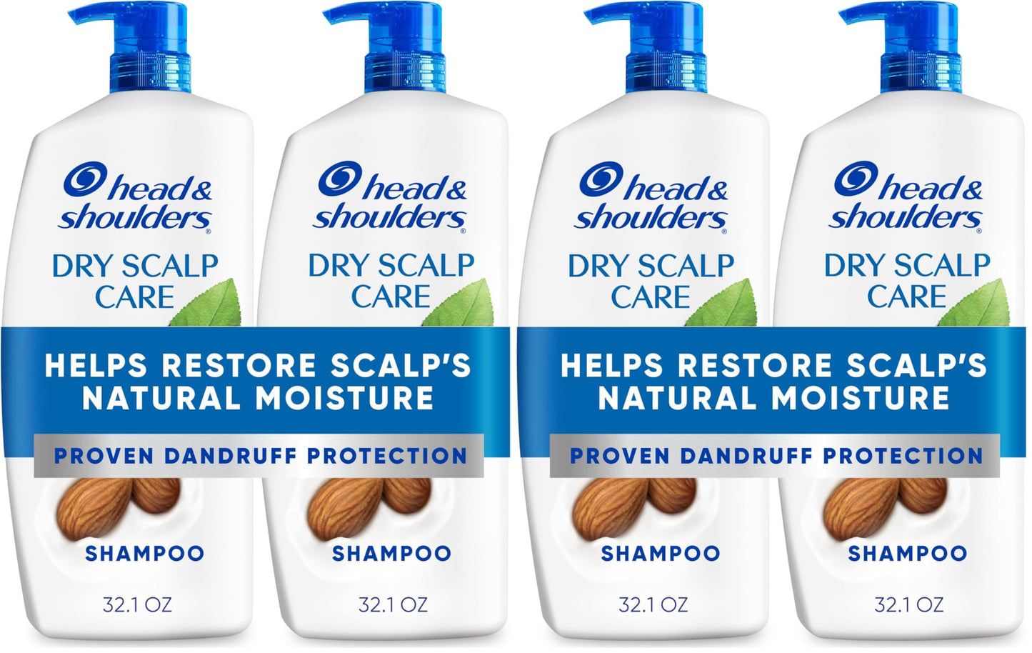 HotHead & Shoulders Classic Clean Anti-Dandruff Shampoo Twin Pack, 32.1 fl oz Each, 72-Hour Dandruff Protection, Safe for Everyday Use on All Hair Types
