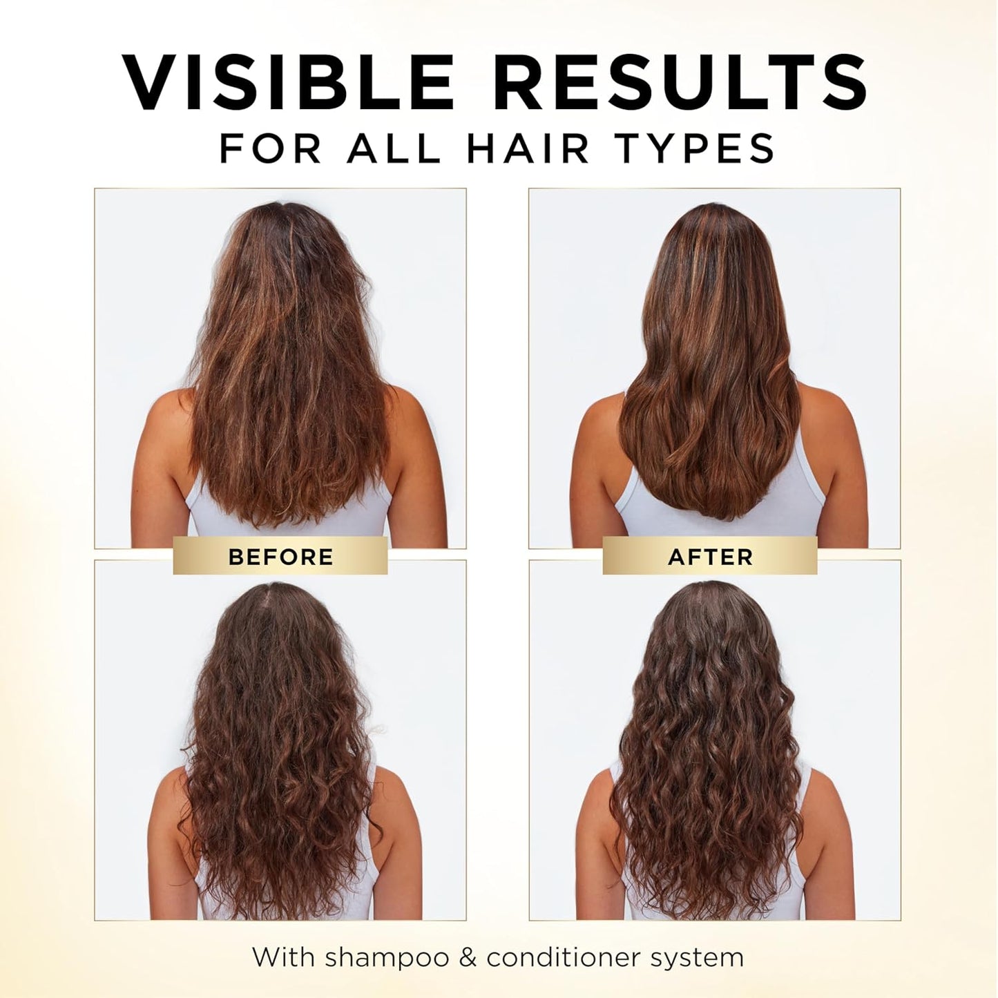 HotPantene Shampoo & Conditioner Set, Daily Moisture Renewal - Pro-V Nutrients for Dry, Color-Treated, Straight to Curly Hair, 72-Hour Hydration & Softness, 52.8 Oz Total + Miracle Rescue Shot (0.5 Oz)