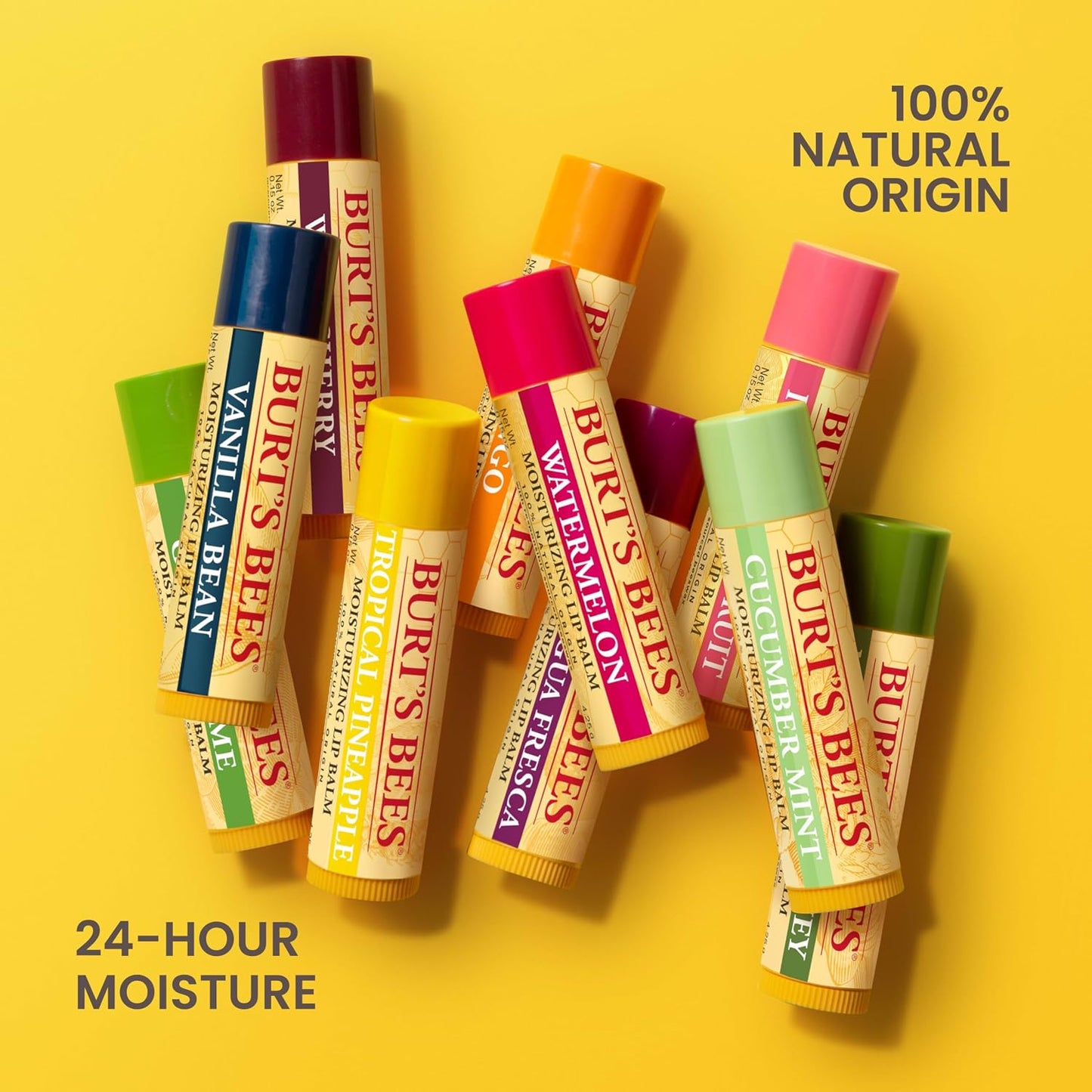 HotBurt's Bees 100% Natural Moisturizing Lip Balm (Original Beeswax)