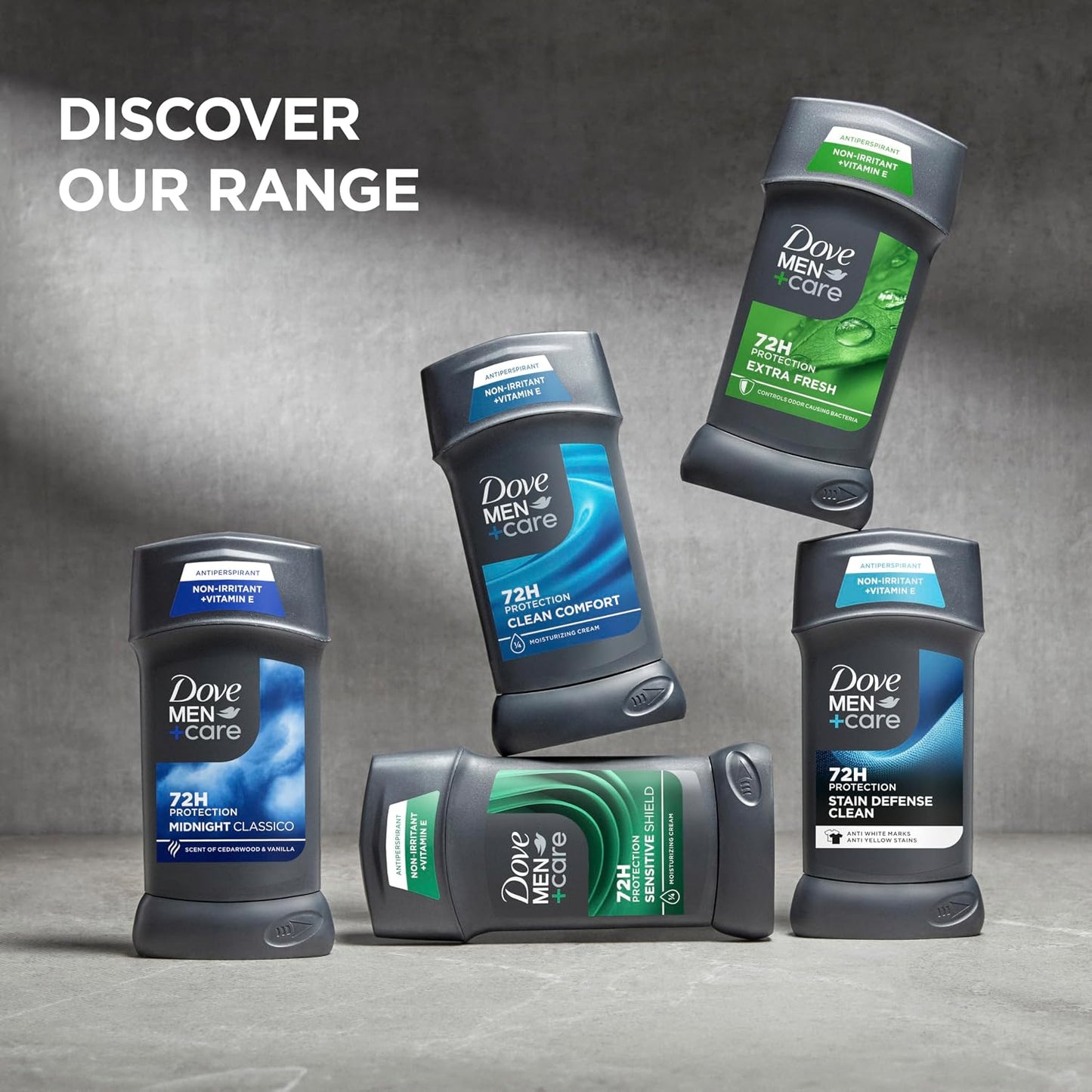 HotDove Men+Care Extra Fresh Men's Antiperspirant Deodorant Stick Extra Fresh Twin pack With 72-hour sweat & odor protection with 1/4 Moisturizing Cream & Long-lasting Citrus Scent 2.7 oz
