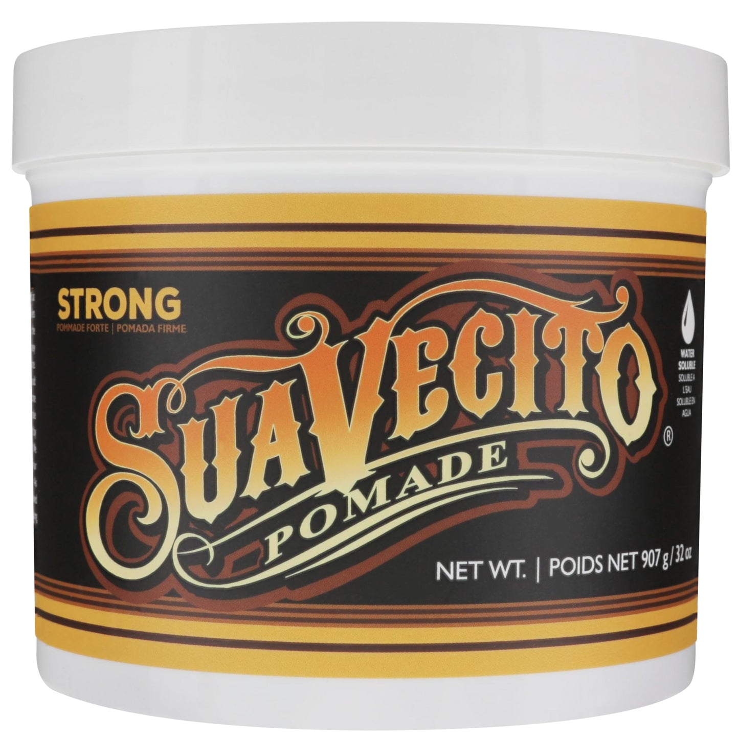 HotSuavecito Pomade Firme (Strong) Hold 4 oz, 1 Pack - Pomade For Men - Medium Shine Water Based Wax Like Flake Free Hair Gel - Easy To Wash Out - All Day Hold For All Hair Styles