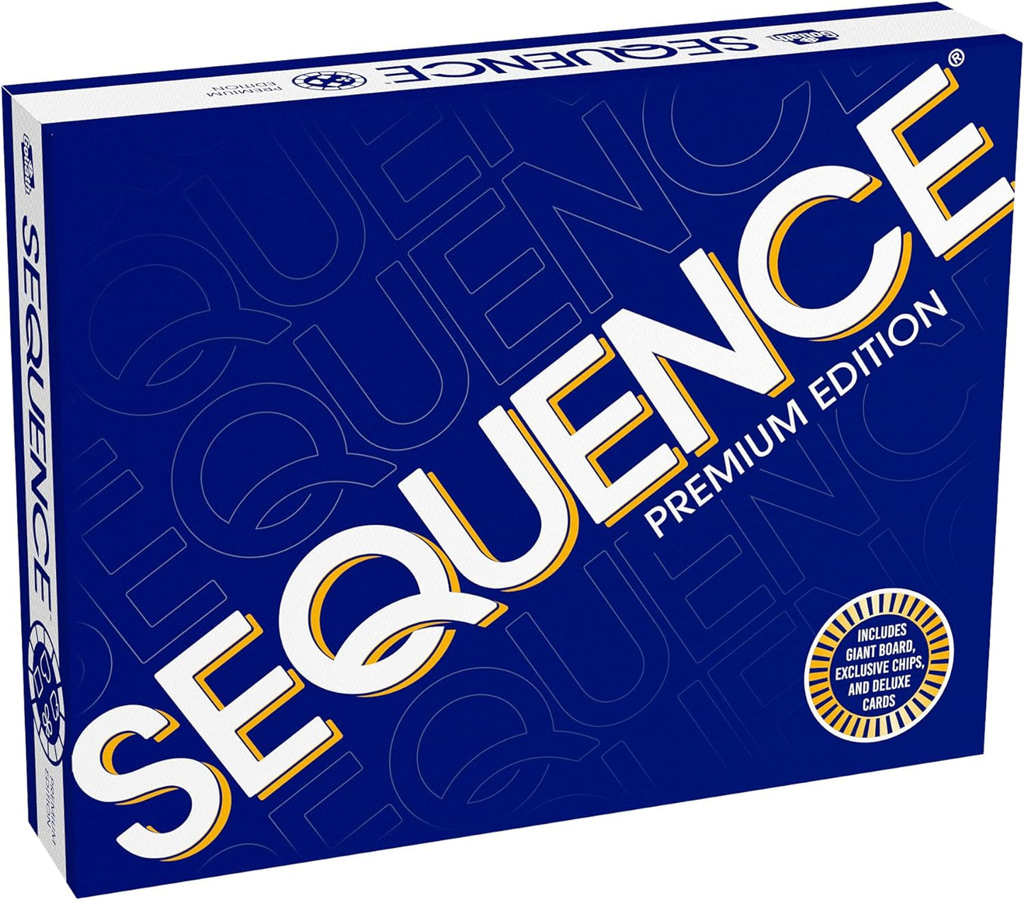 HotSequence Premium Edition - Stunning Set with Giant Board (20.25 x 26.25 inches), Exclusive Chips and Deluxe Cards by Goliath, Blue, for Ages 7+