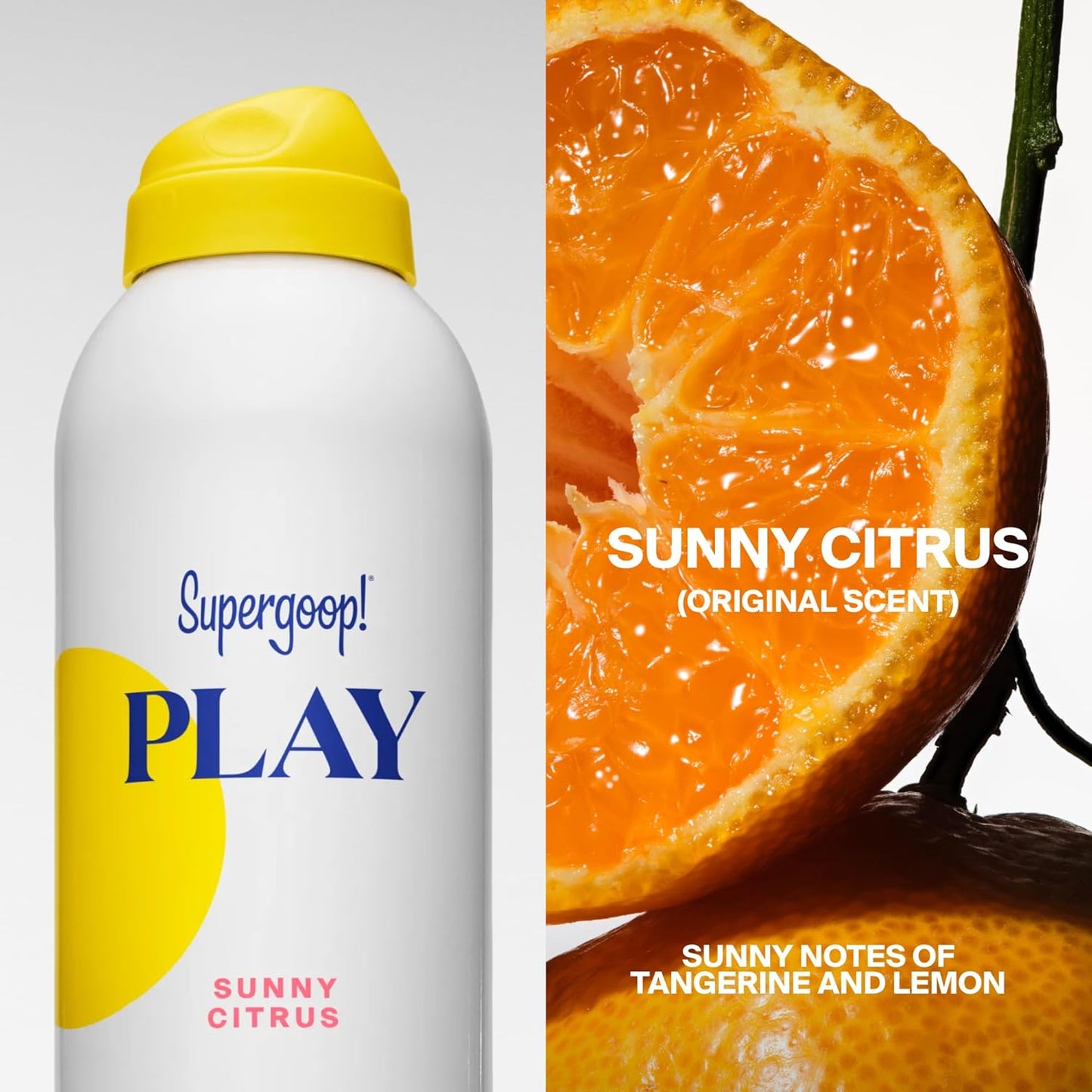 HotSupergoop! PLAY Antioxidant Body Mist w/Vitamin C - 6 fl oz - SPF 50 PA++++ Broad Spectrum Sunscreen - Body Spray - Great for Active Days - Sunny Citrus