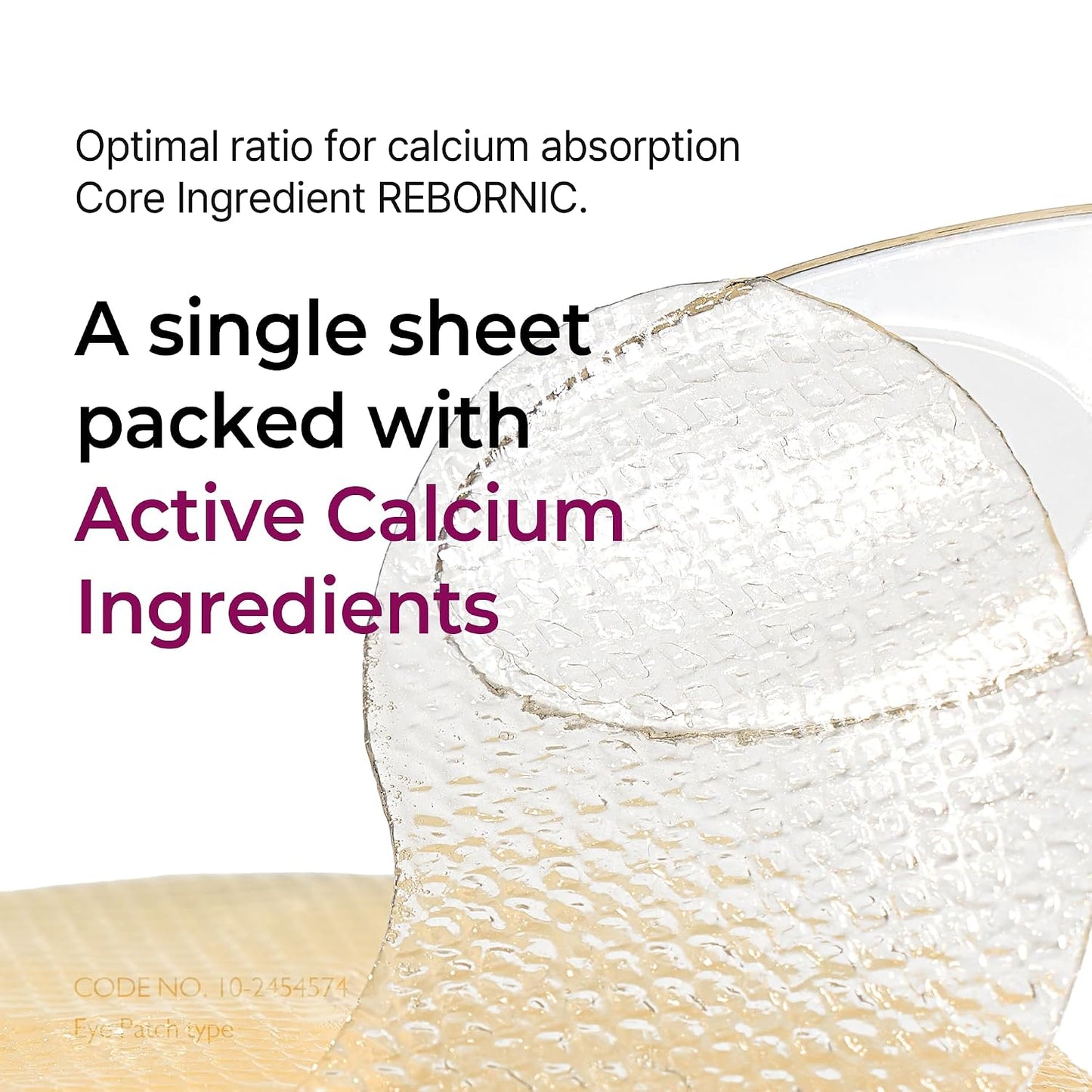 HotDr.Melaxin Calcium Volume Under Eye Patches for Puffy Eyes & Dark Circles, Hydrogel Eye Mask for Wrinkles, Fine Lines & Sagging Skin, Firming Collagen Eye Patch, Korean Skin Care (60 Count)