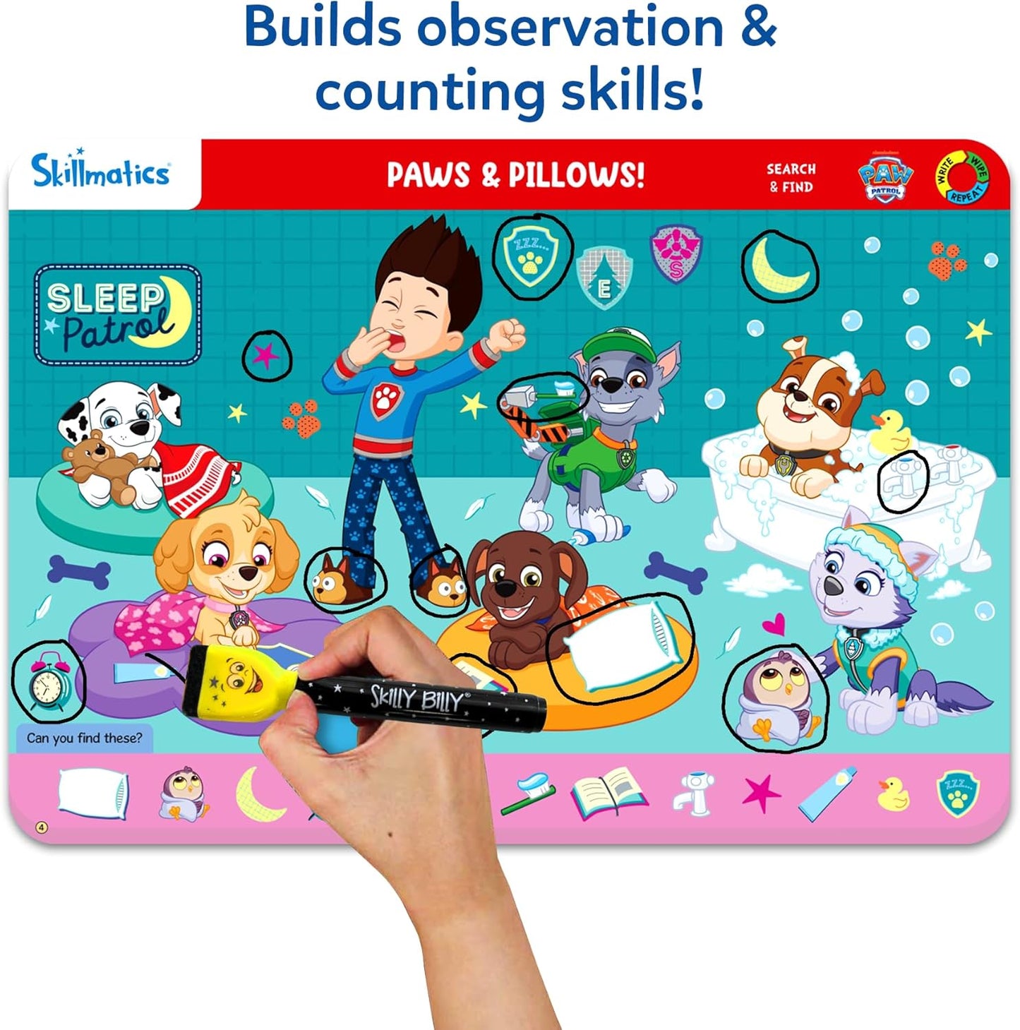 Hot Skillmatics Search and Find – PAW Patrol, Reusable Preschool Activity | Learning Activities, Perfect for Toddlers & Kids Who Love Toys, Art & Crafts, Gifts for Boys & Girls Ages 3, 4, 5, 6