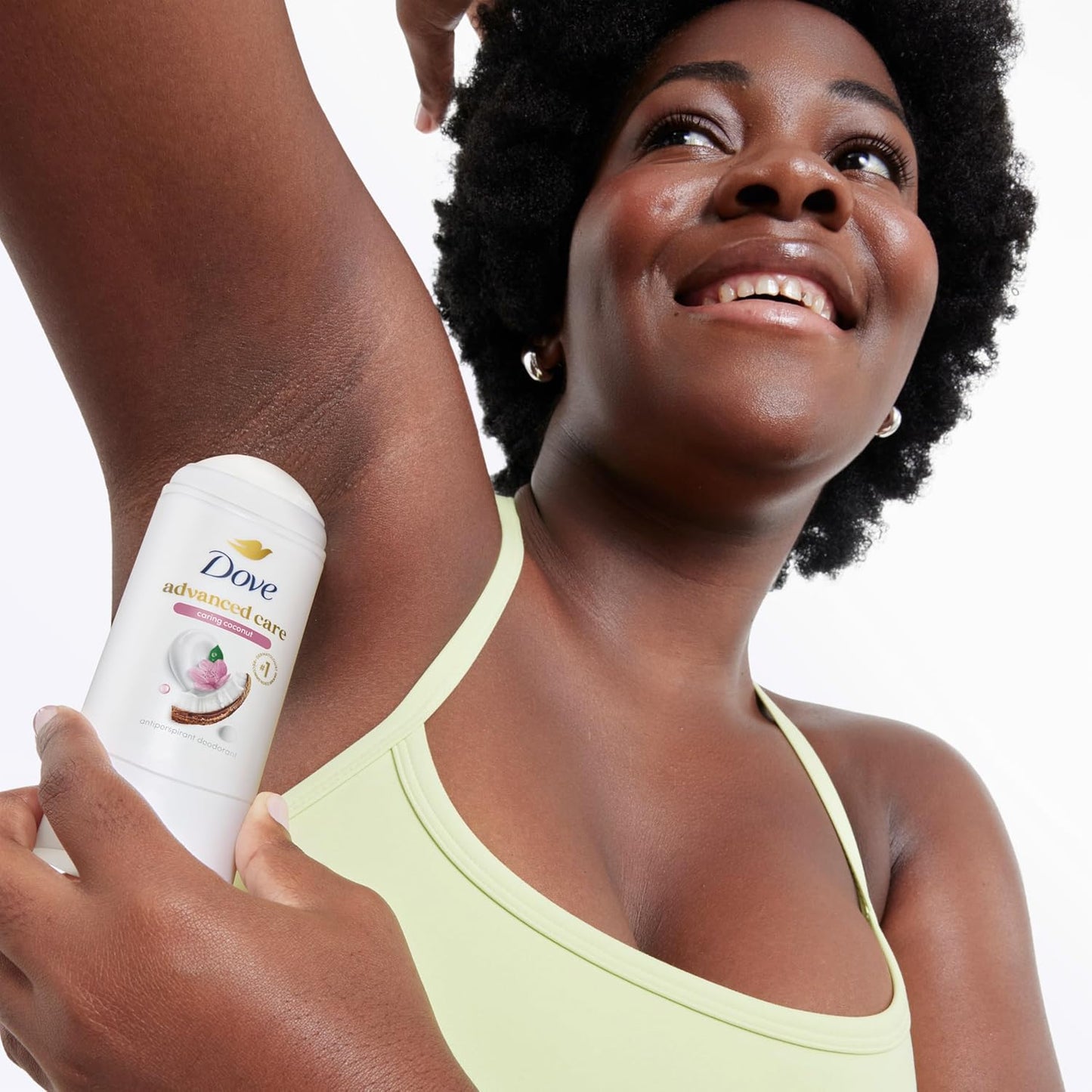HotDove Advanced Care Antiperspirant Caring Coconut, 2 Count Deodorant Stick for Women, for 48 Hour Protection And Soft And Comfortable Underarms, 2.6 oz