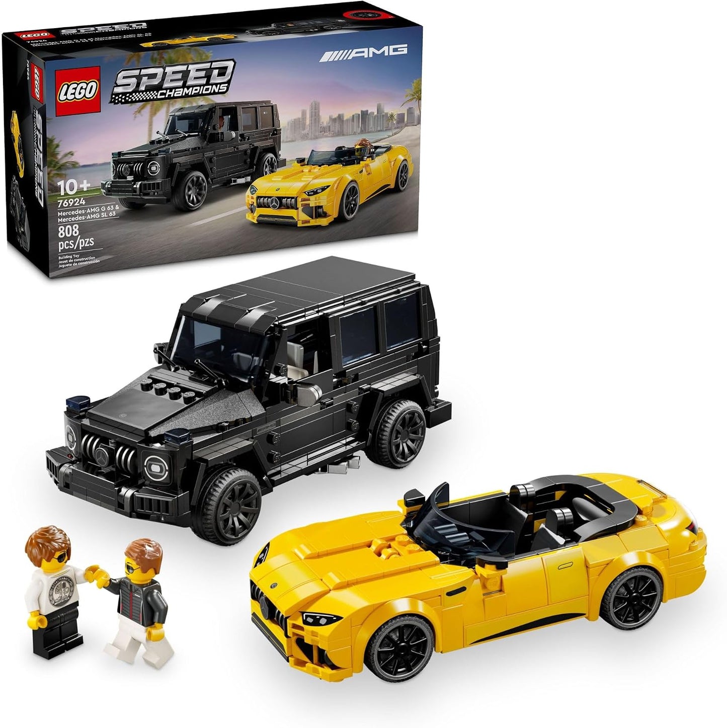 HotLEGO Speed Champions Mercedes-AMG G 63 & SL 63 Building Toys - Kids Pretend Play Toy Cars for Boys & Girls, Ages 10+ Years - Gifts for Christmas - 76924