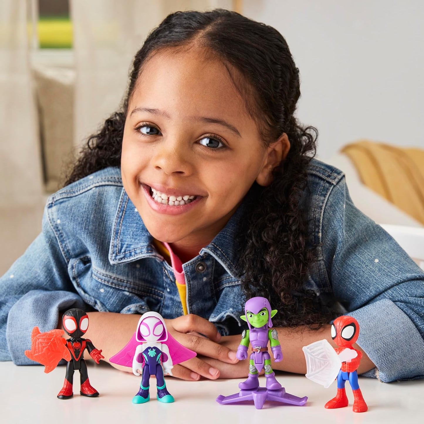 HotMarvel Spidey and His Amazing Friends Web-Slinging Adventure Set, 3-Inch-Scale (7.6 cm) Action Figure Set, Spider-Man Toys for Kids Ages 3+ (Amazon Exclusive)