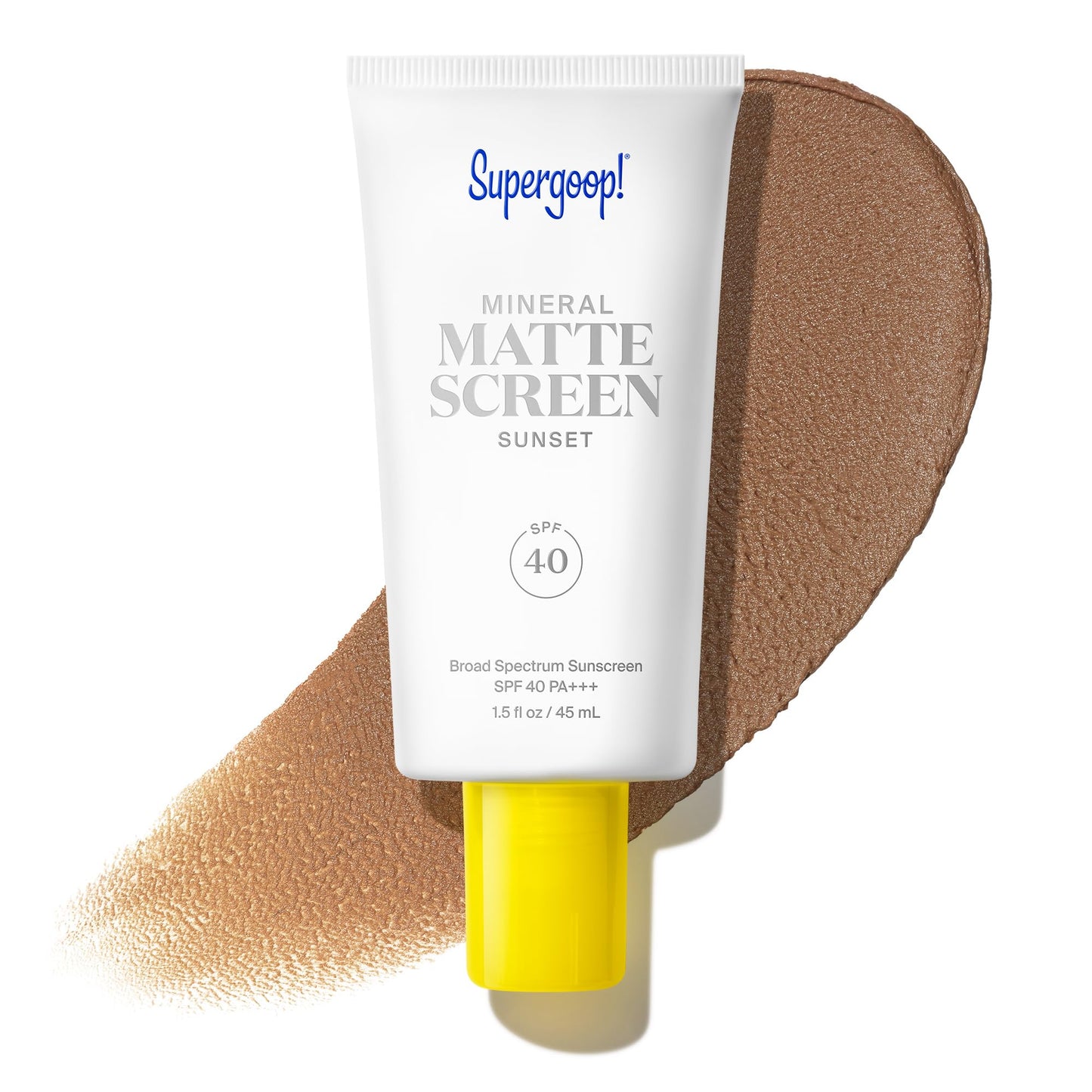 HotSupergoop! Mineral Mattescreen SPF 40 - Mineral, Oil-Free Broad Spectrum Sunscreen - Smooths Skin’s Appearance, Minimizes Pores & Controls Shine - Water & Sweat Resistant