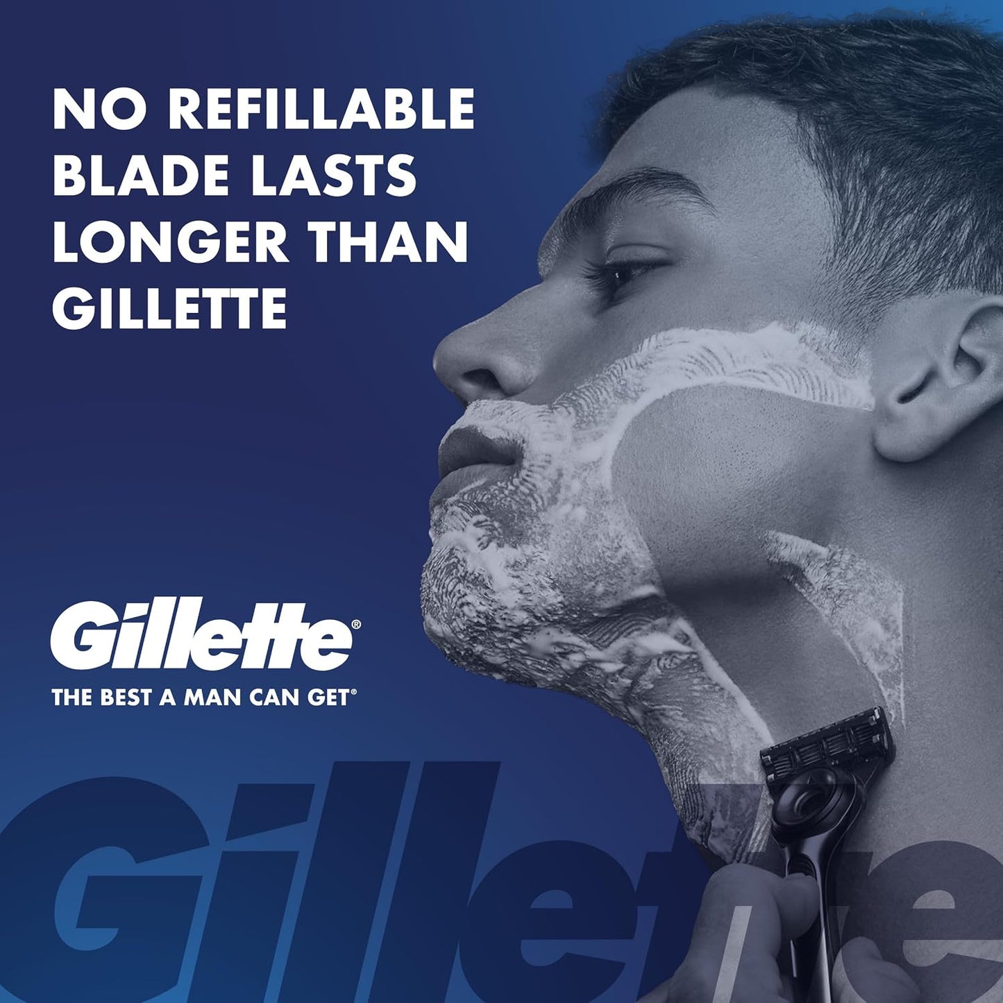 HotGillette Labs Shaving Razor Blade Refills for Men, 12 Count
