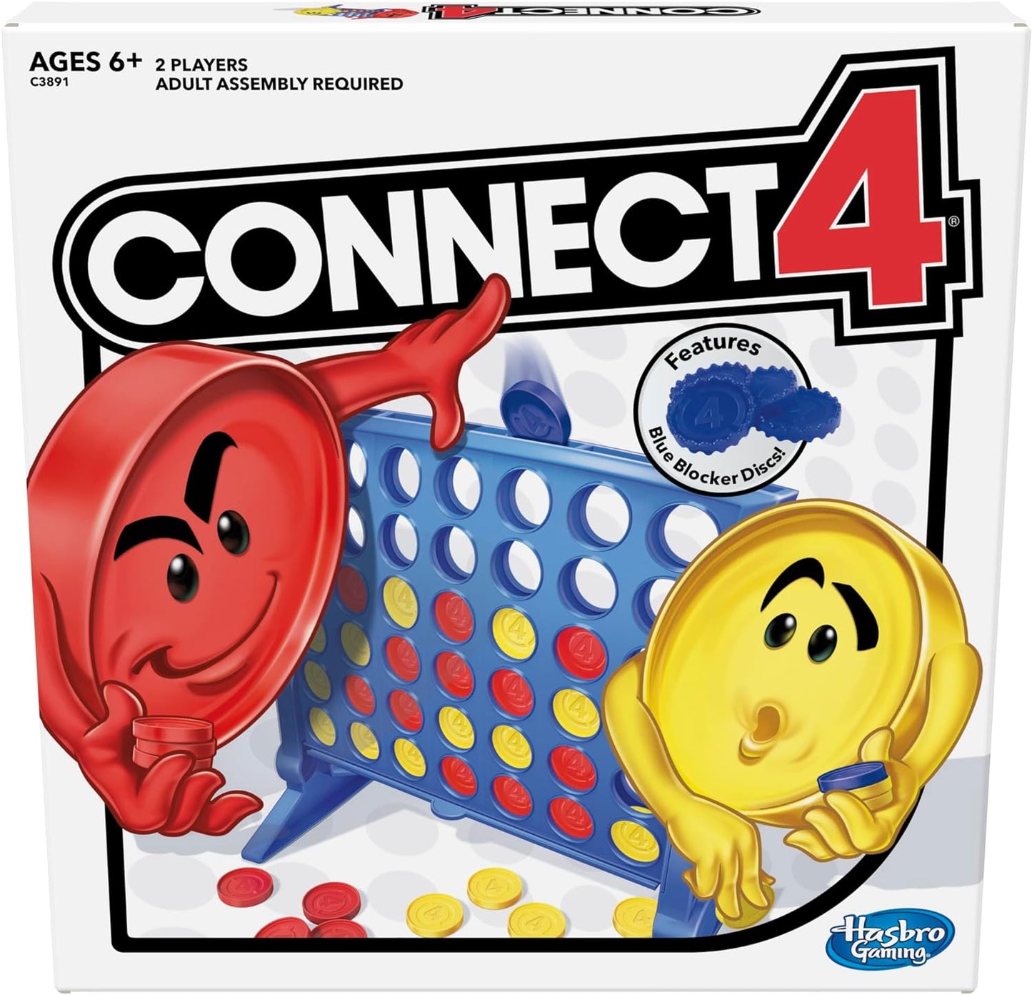 HotHasbro Gaming Connect 4 Strategy Board Game for Ages 6 and Up (Amazon Exclusive)