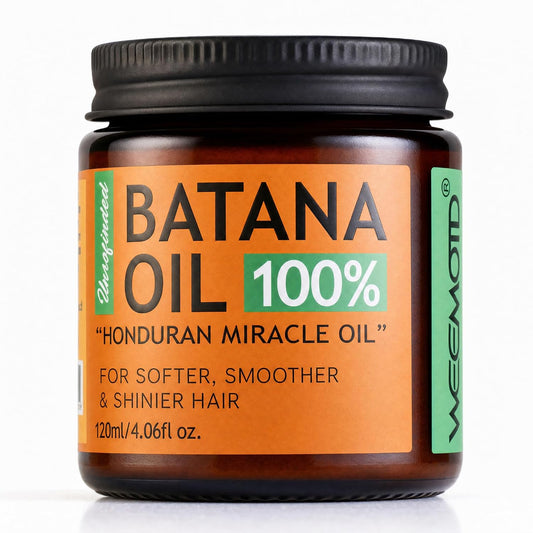 HotWEEMOTD 100% Raw Batana Oil for Hair, Unrefined Conditioning Scalp Oil from Honduras, Moisturizing Hair Mask, Adds Shine & Softness for Men & Women (4.06 Fl Oz, Bright Coffee)