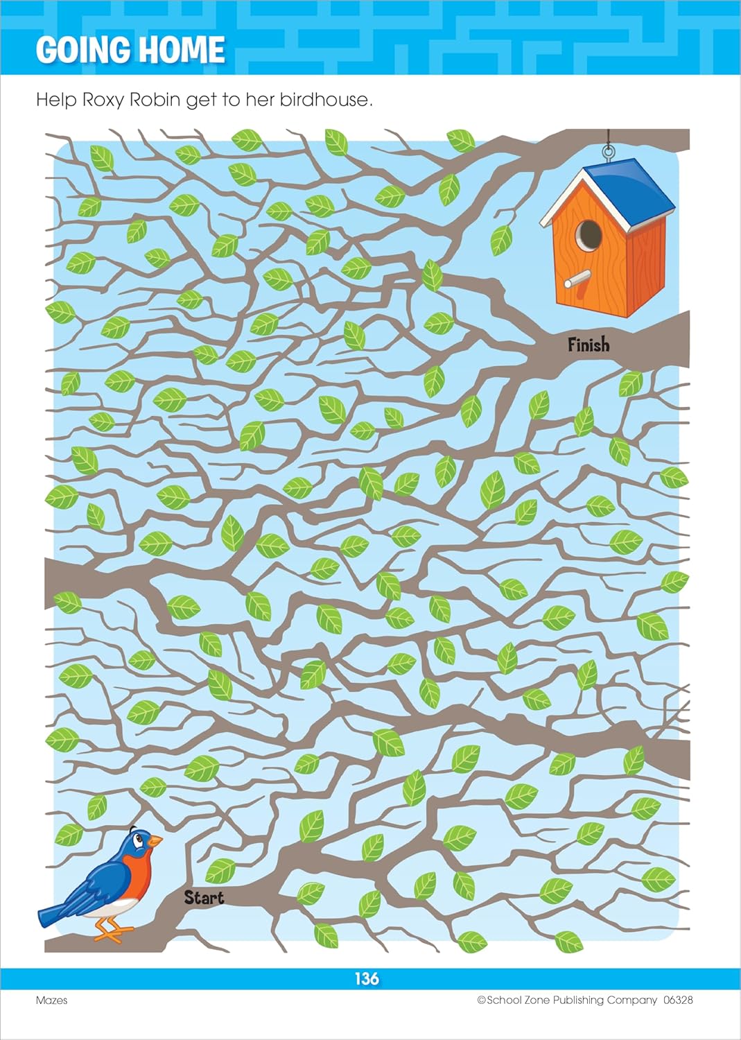 Hot School Zone Big Mazes & More Workbook: 320 Pages, 1st Grade, 2nd Grade, Learning Activities, Math, Maze Puzzles, Games, Color By Numbers, Ages 6 to 8