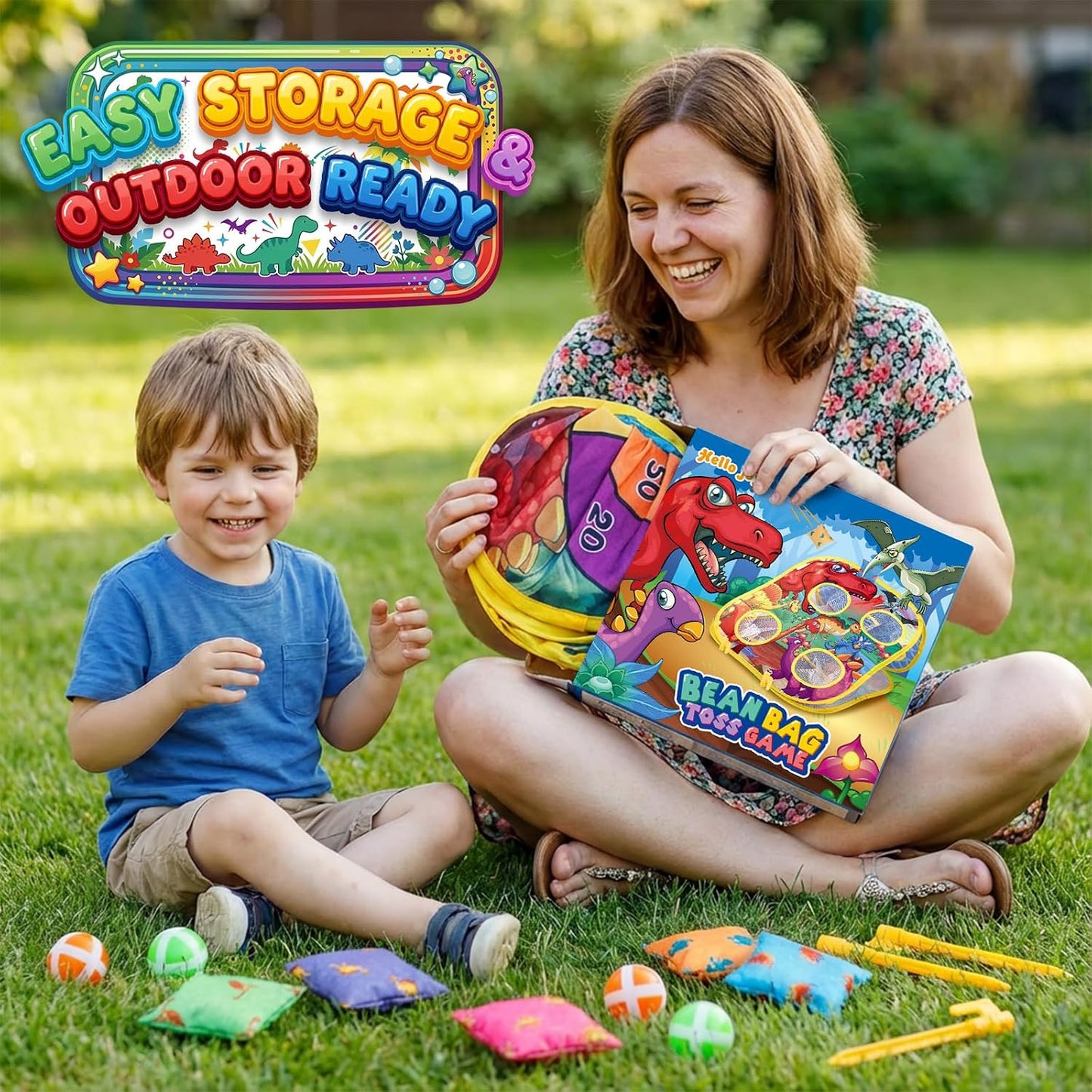 Hot Bean Bag Toss Game for Kids - Cornhole Board Outdoor Toys for Toddlers -Party Activities Carnival Outside Yard Backyard Beach Lawn Games Toy for Kid Boys Girls Age 3 4 5 6 7 8 Year Old Birthday Gifts
