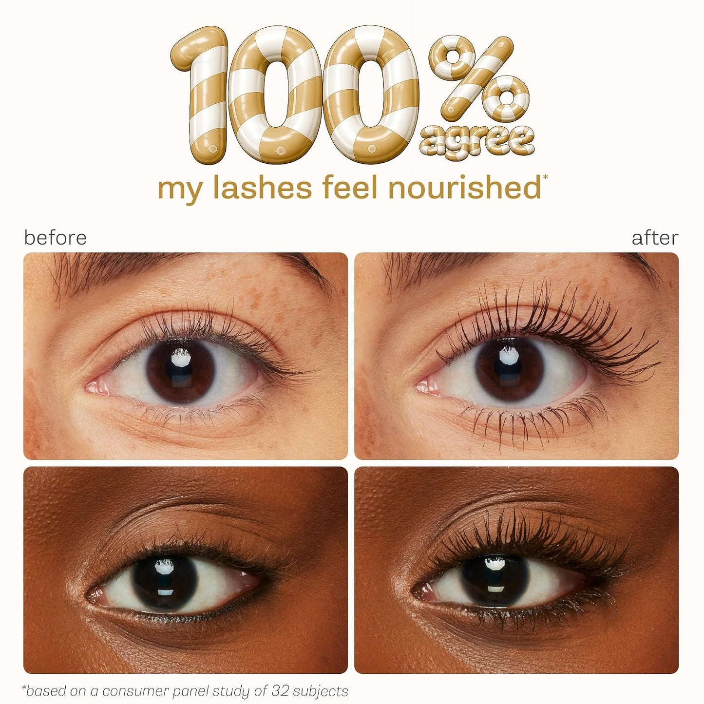 Hottarte tartelette XL tubing mascara – Lash Extensions in a Tube with Peptide, Extra-Bold Buildable Lifted Length & Volume, Smudge-Proof Longwear, Easy-to-Remove, Vegan & Cruelty-Free