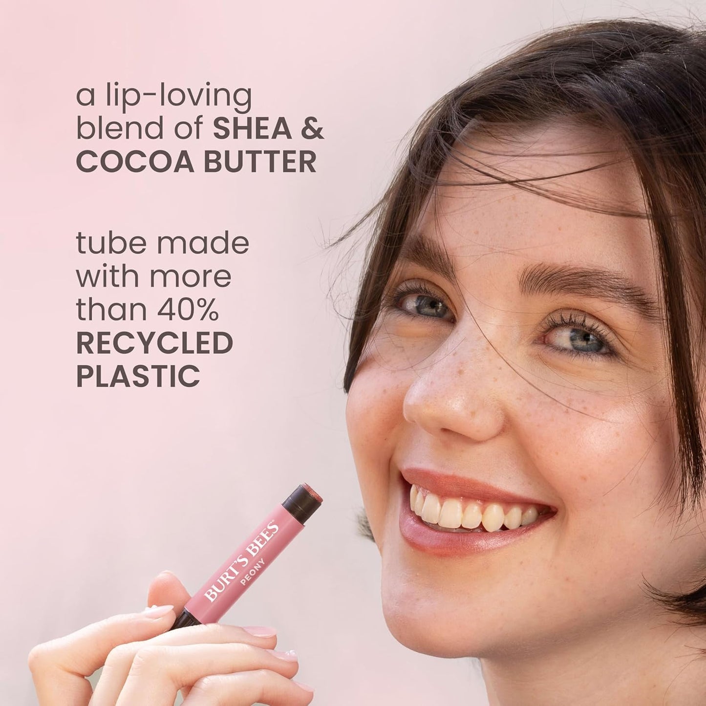 HotBurt's Bees Lip Shimmer Nude Collection, Tinted Lip Balm Stick, Moisturizing for All Day Hydration with Natural Glowy Pigmented Finish & Buildable Color, 3 Warm Shades, Value Pack, 0.09 oz., Three Tubes