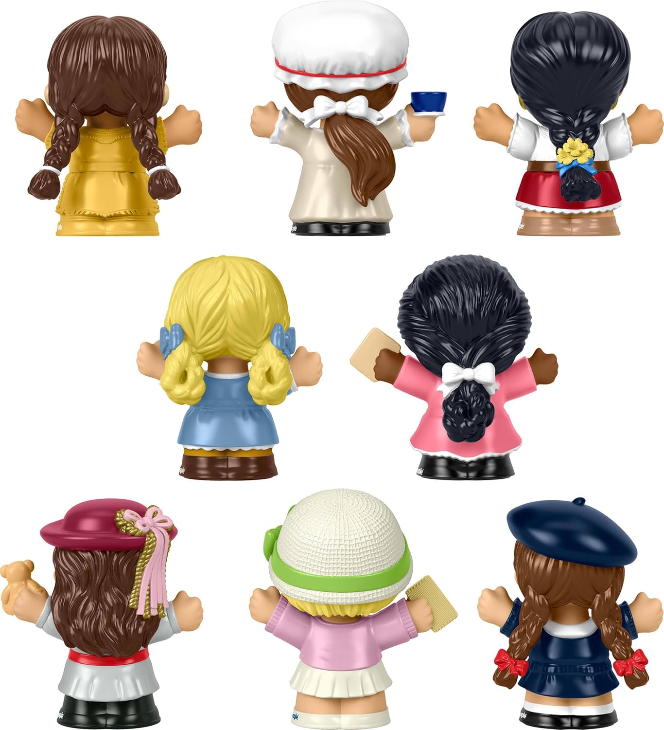 Hot Little People Collector American Girl 40th Anniversary Special Edition Figure Set for Fans, 8 Characters in a Display Package (Amazon Exclusive)