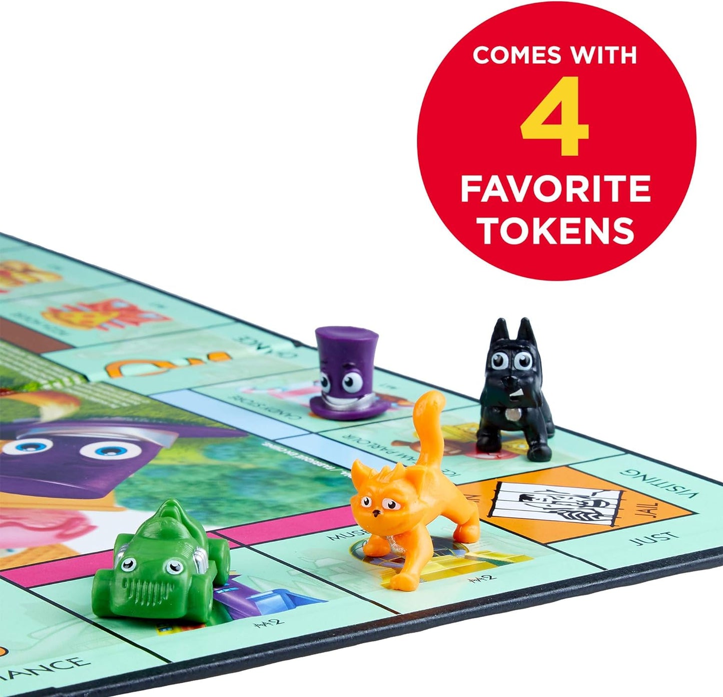 Hot Monopoly Junior Board Game for 4 Players, Ages 5 and up (Amazon Exclusive)