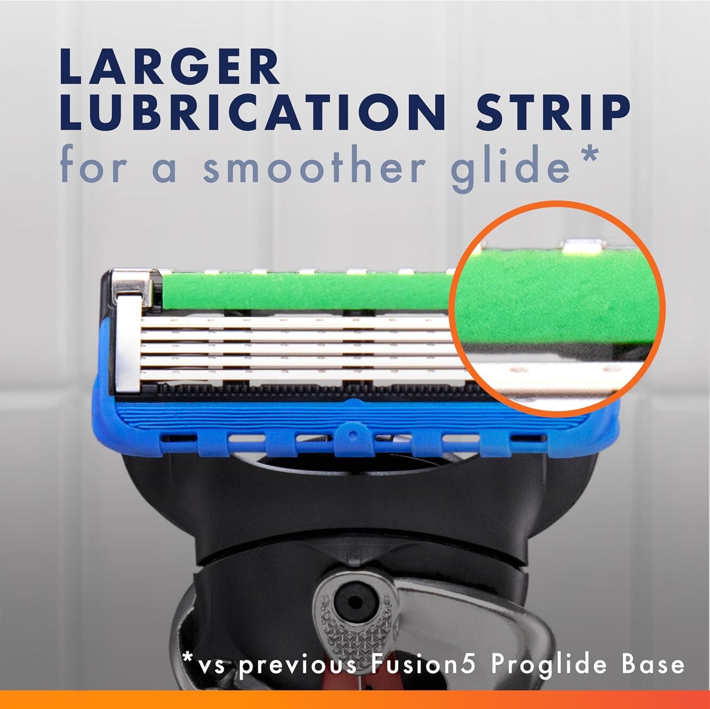 HotGillette Fusion5 ProGlide Men's 5-Blade Razor Blade Refills with Precision Trimmer, 10 Count