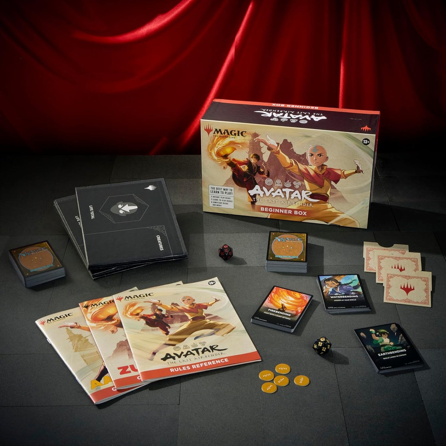 Hot Magic: The Gathering | Avatar: The Last Airbender Beginner Box | 2-Player Card Game | Includes 2 Tutorial Decks, 8 Themed Half-Decks, 2 Playboards, 2 Spindowns, and More