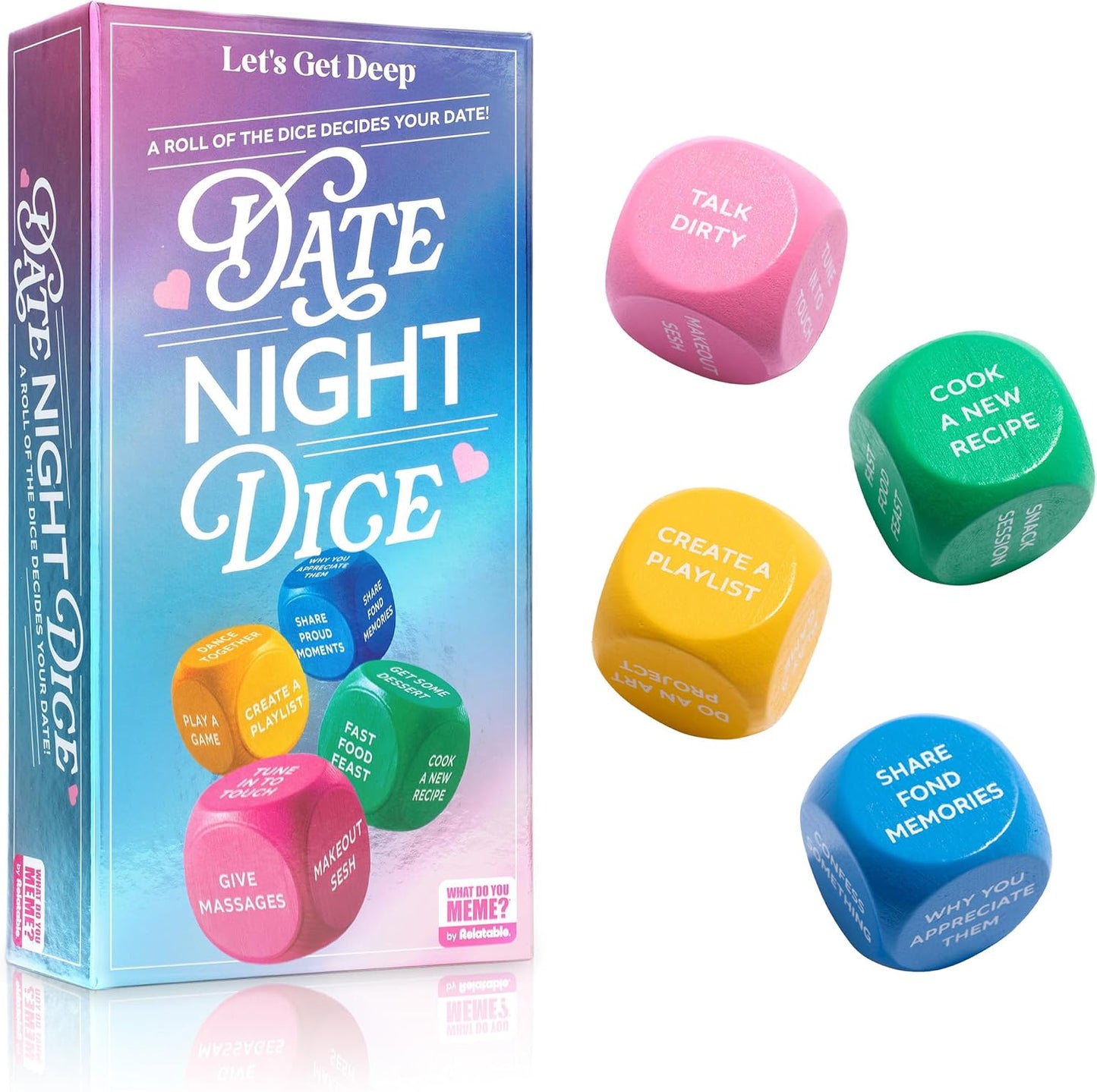 HotLet's Get Deep by Relatable, A Question Card Game for Couples, Great for Date Night Ideas, Couples Gifts, Wedding Gifts, and Long Distance Relationship Gifts, Includes 200 Cards to Build Up Intimacy