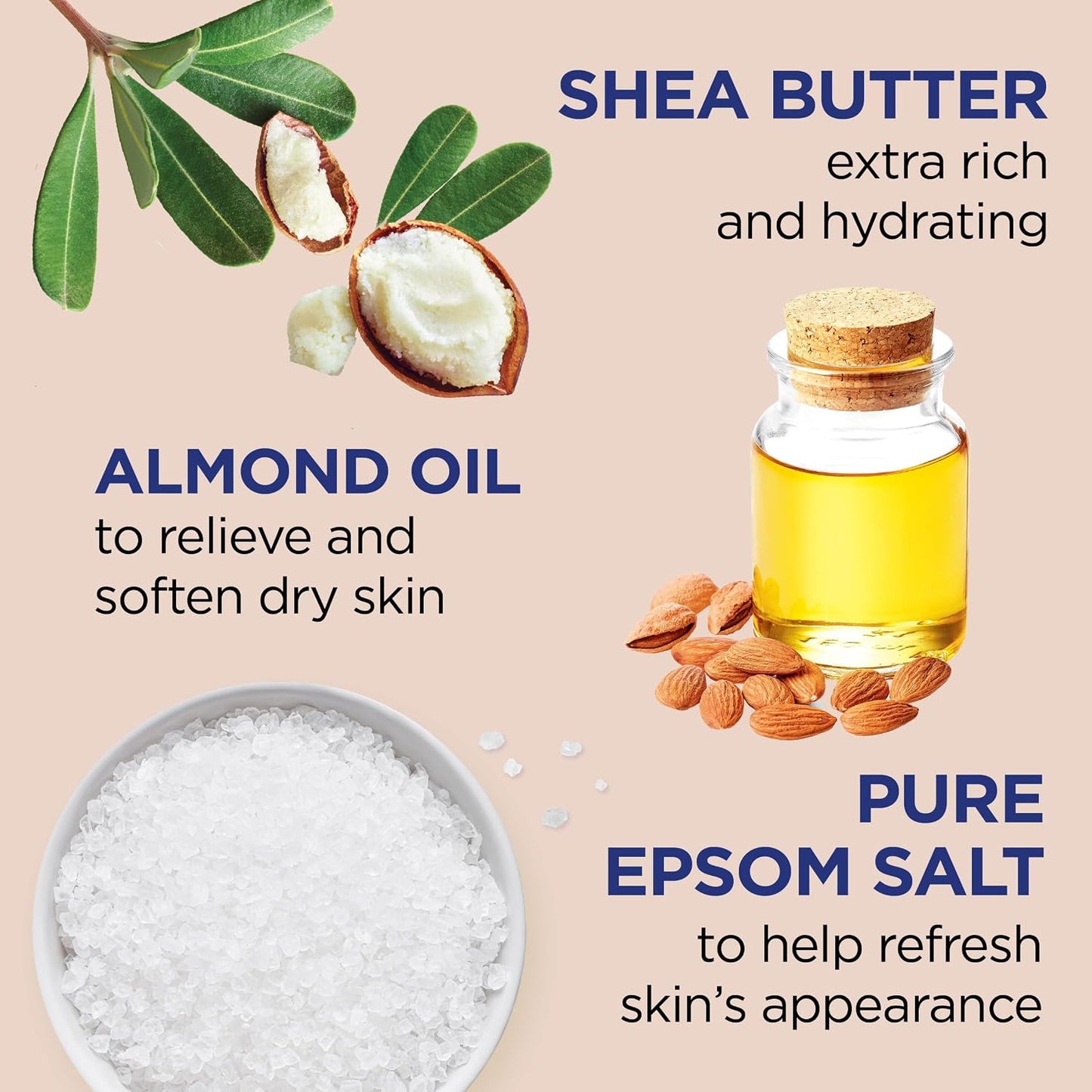 HotDr Teal's Foaming Bath with Pure Epsom Salt, Shea Butter & Almond Oil, 62.5 fl oz