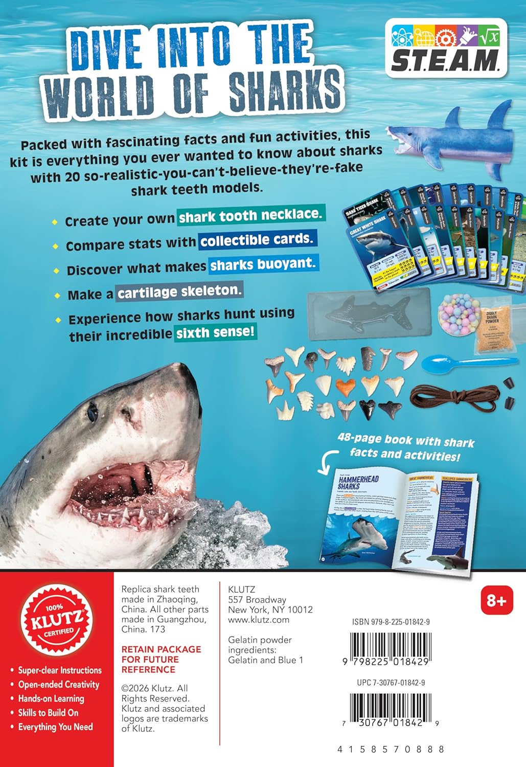 Hot Klutz STEAM Lab Shark-Tastic Teeth!