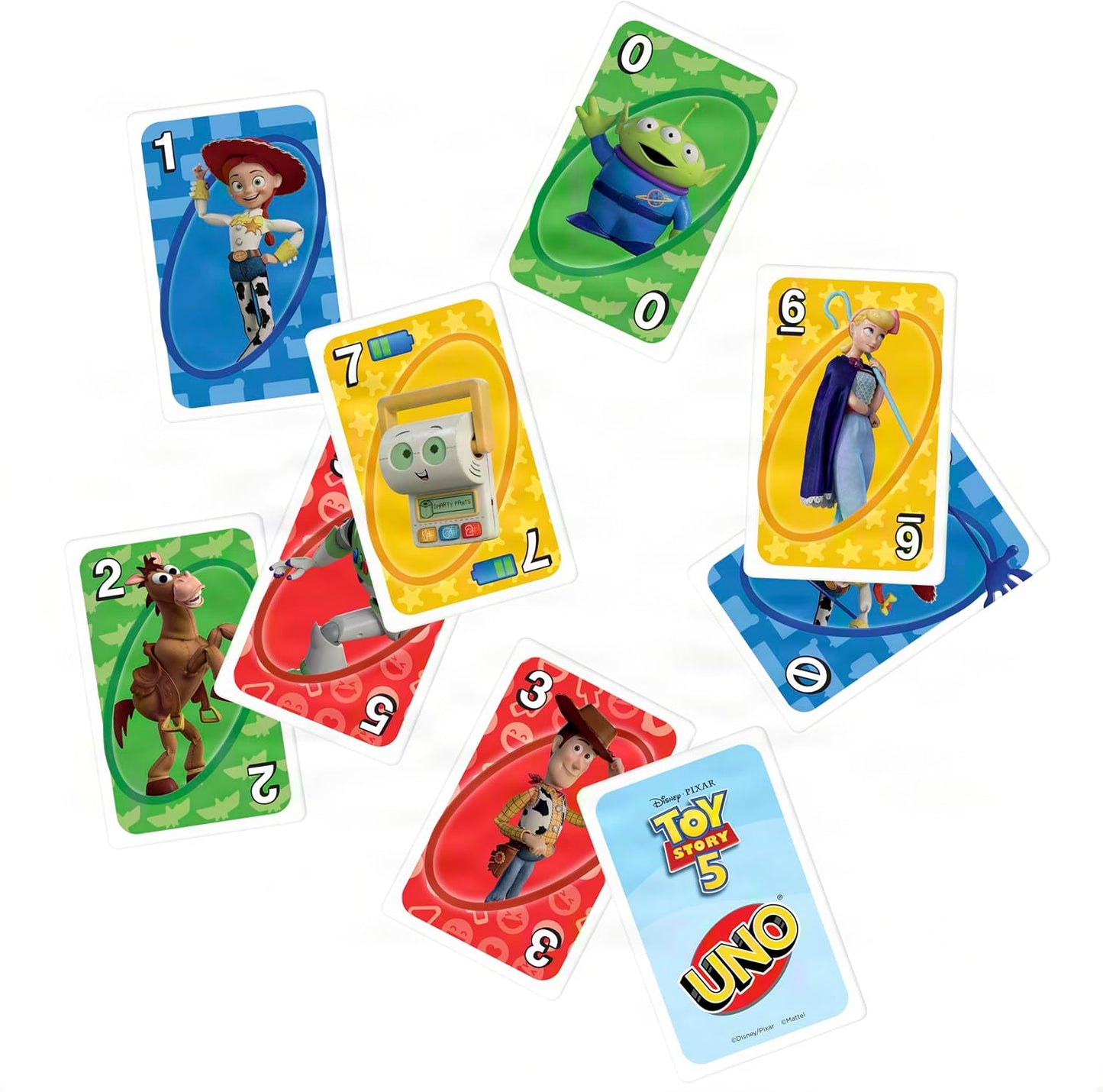 Hot Mattel Games UNO Disney and Pixar Toy Story 5 Card Game | Movie-Inspired Deck with Special Movie Fule, For Kid & Family Nights, Play During Parties, Travel & Camping