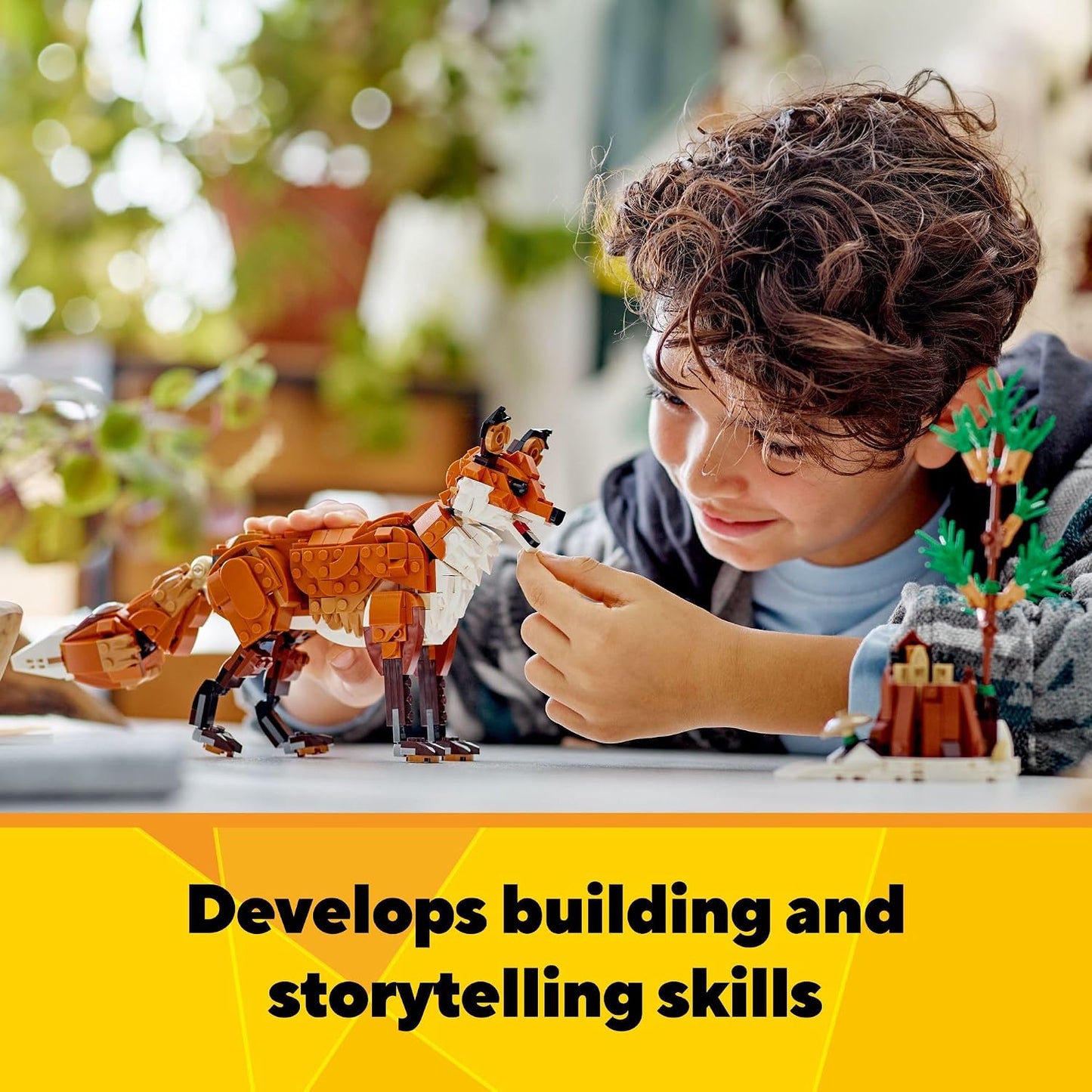 HotLEGO Creator 3 in 1 Forest Animals Red Fox Toys - Building Toys for Kids, Boys & Girls, Ages 9+ - W/ 3 Building Options into Fox, Owl, or Squirrel - Gift for Birthdays - 31154
