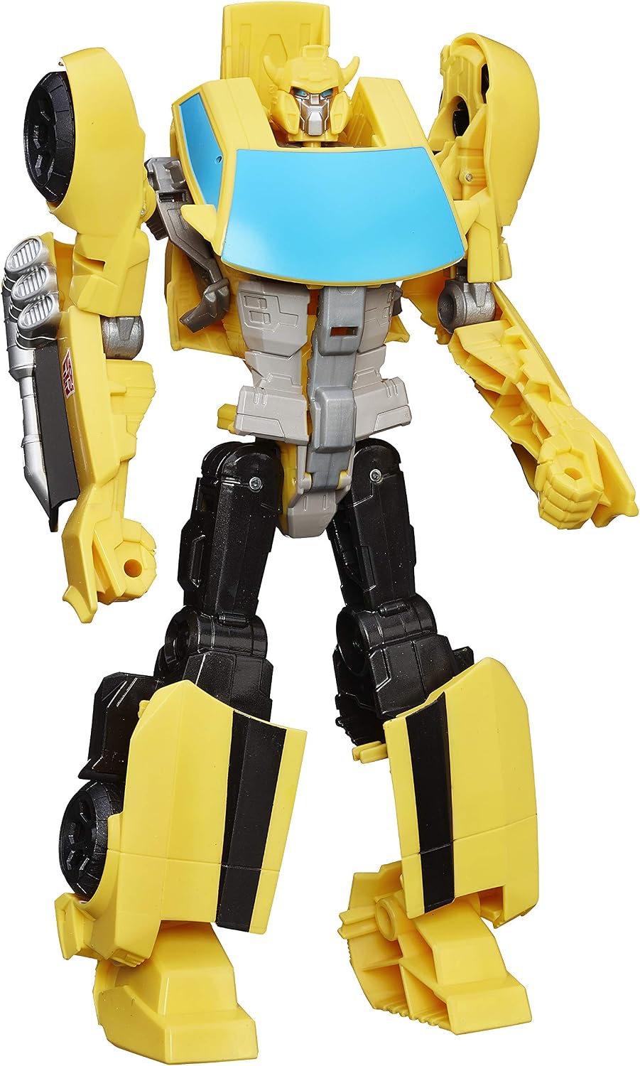 Hot Transformers Toys Heroic Bumblebee Action Figure - Timeless Large-Scale Figure, Changes into Yellow Toy Car, 11" (Amazon Exclusive)