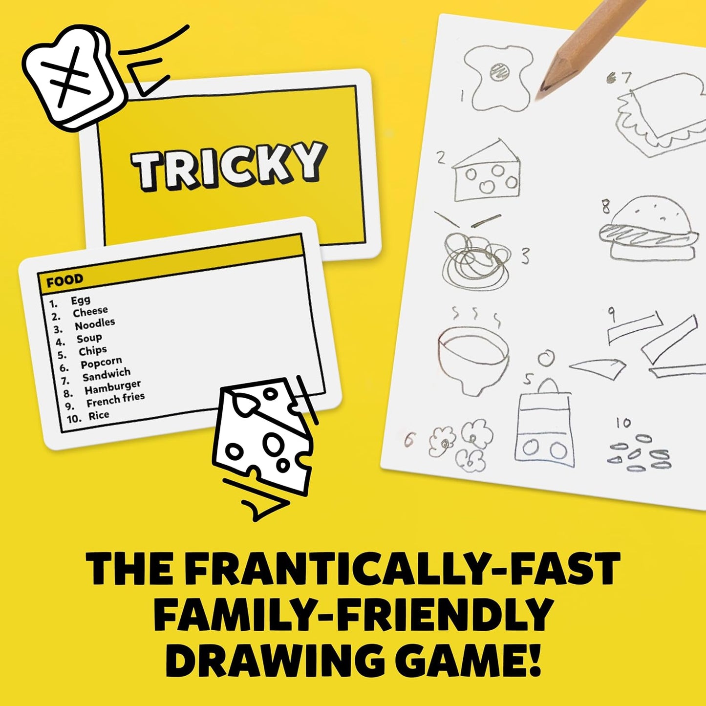 Hot Six Second Scribbles: The frantically Fast and fantastically Fun Drawing Game | A Family Friendly Party Game for Children, Teens and Adults (New Edition)