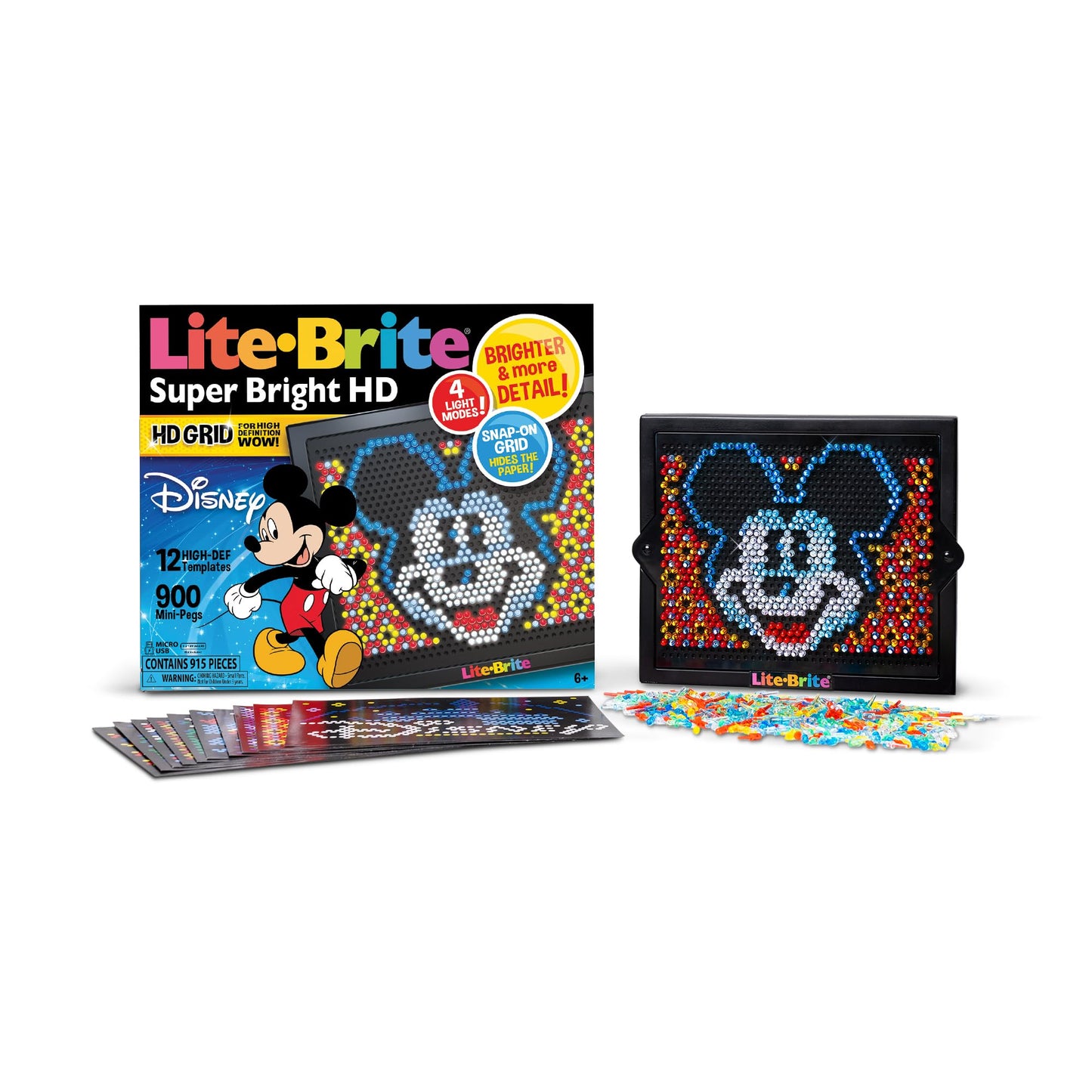 Hot Lite Brite Super Bright HD, Pokemon Edition - Creative Retro Light-Up Screen – Educational Play for Children, Enhances Creativity, Gift for Boys and Girls Ages 6+