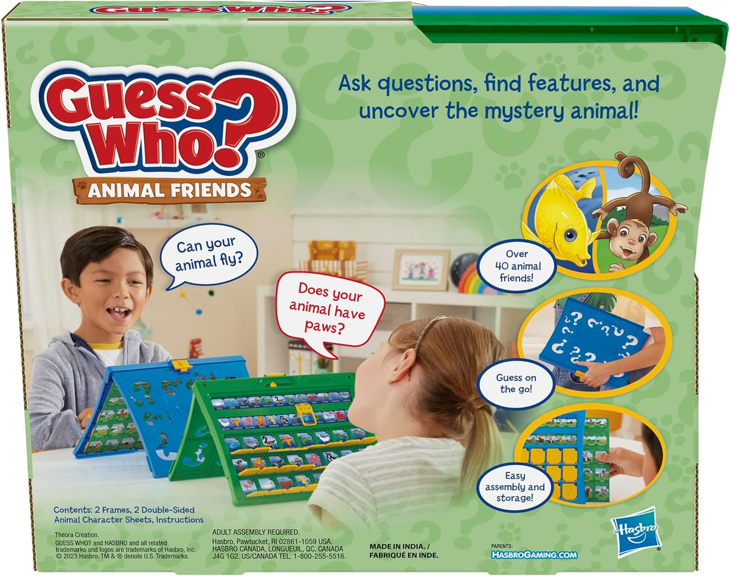 HotHasbro Gaming Guess Who? Animal Friends Game